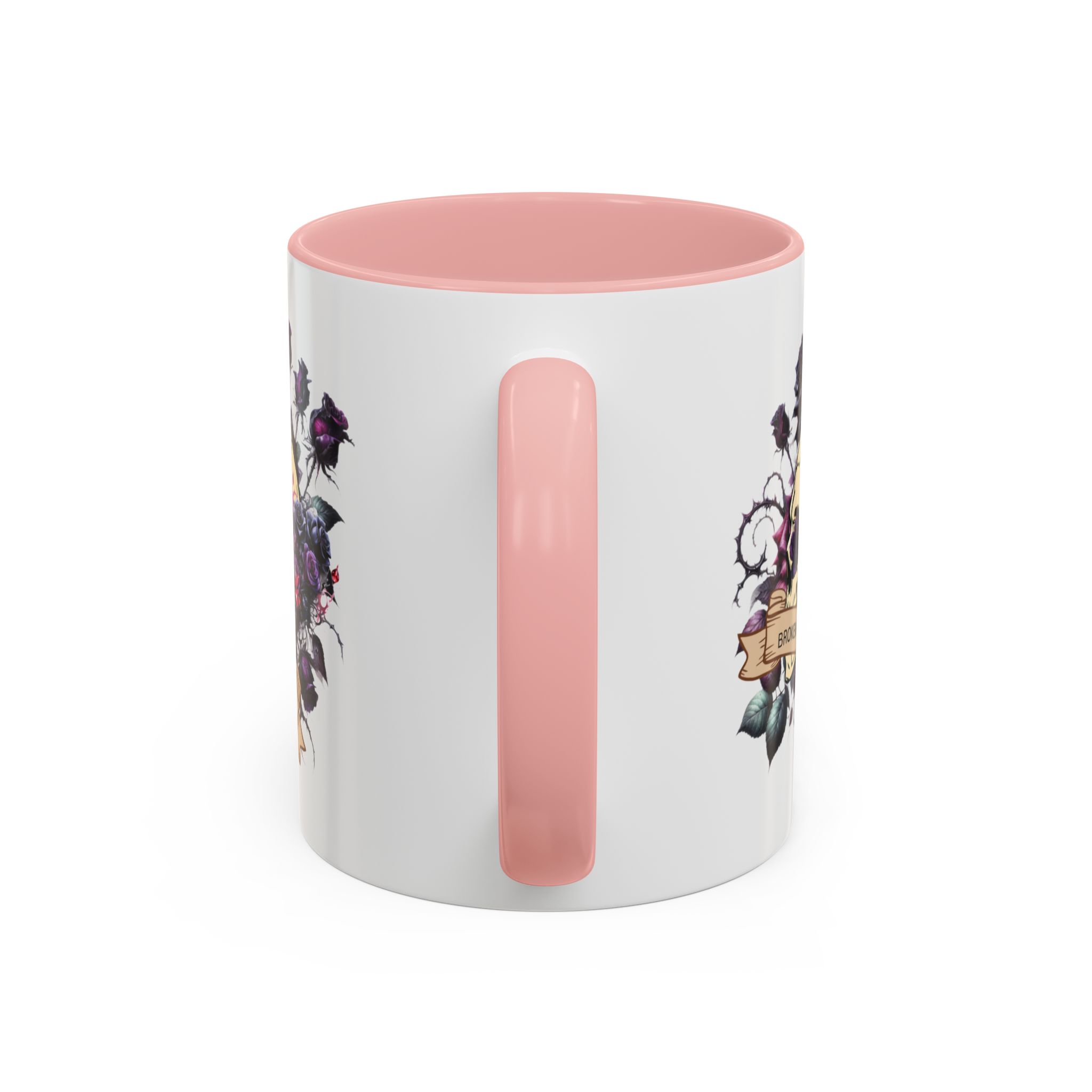 Broken But Beautiful Floral Coffee Mug - Gothic Gift for Tea Lovers, Unique Home Decor, Floral Skull Design, Ceramic Tea Cup, Gothic Mug - Image 12