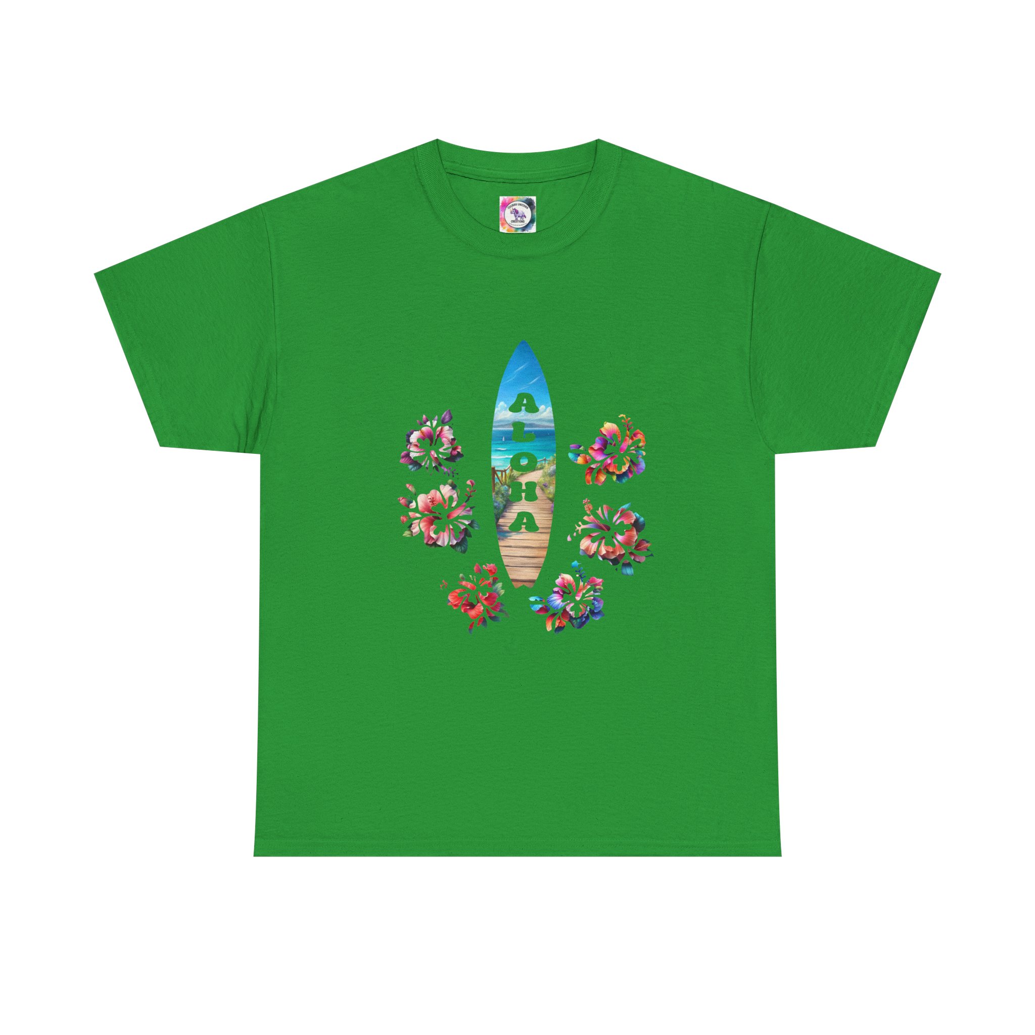 Aloha Surfboard Tee — Hawaiian Floral Beach T-Shirt - Image 29