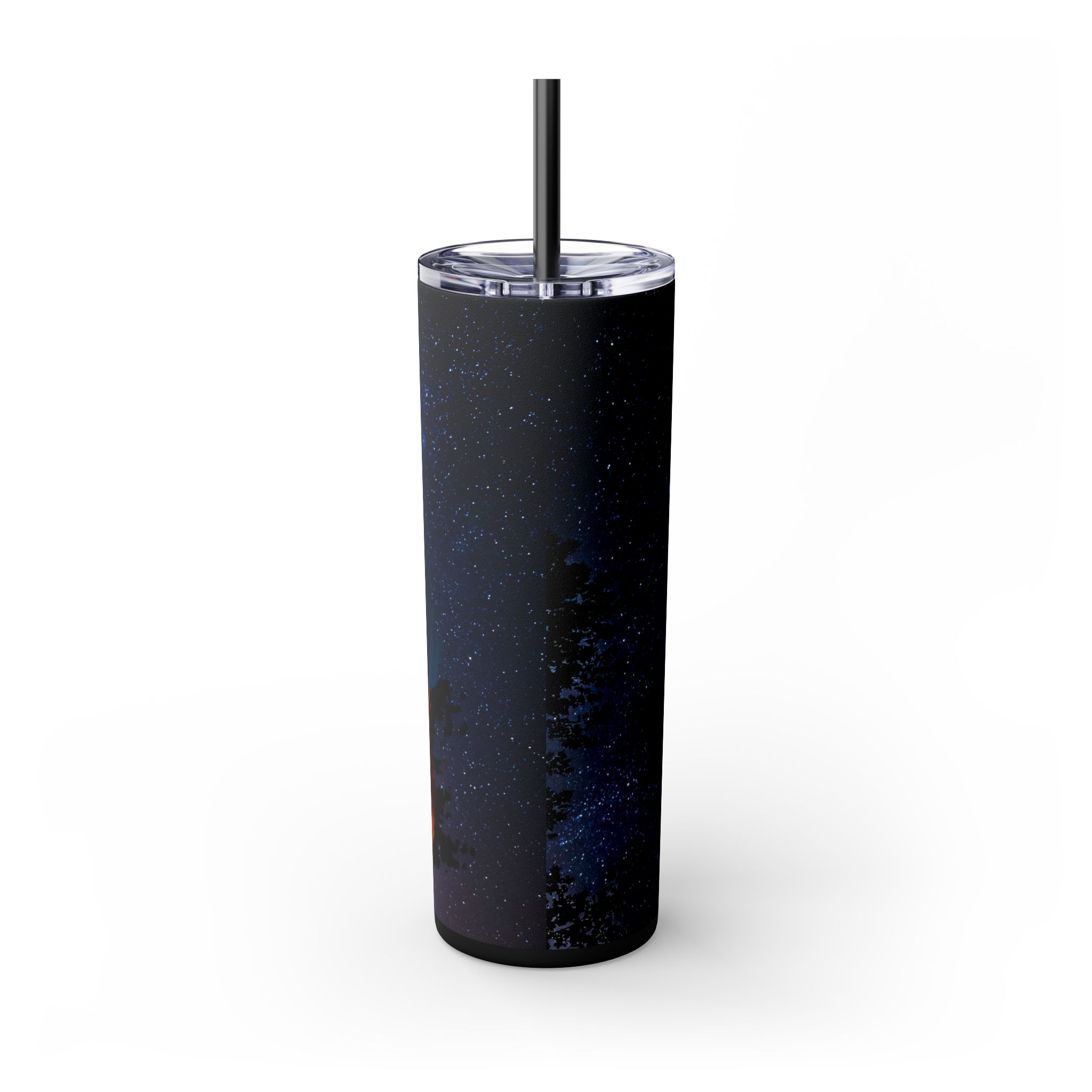 20oz Skinny Tumbler with Straw - Inspirational Travel Scene, Eco-Friendly Drinkware, Adventure Mug, Outdoor Gift, Unique Party Favor - Image 28