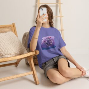 Unisex Heavy Cotton Tee with Playful Artwork, Cute Graphic Shirt, Funny Tee, Art Lover Gift, Casual Wear, Festival Clothing