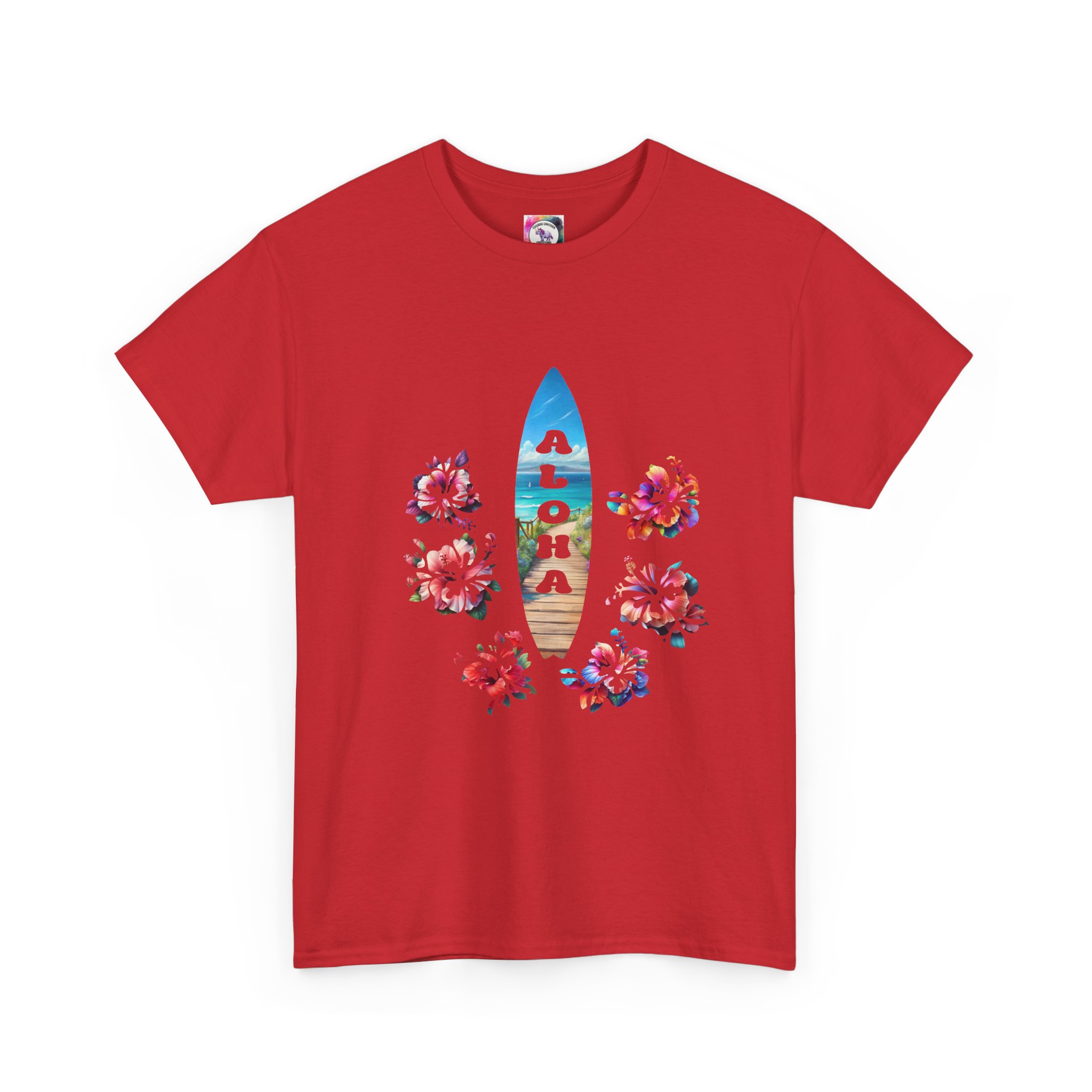 Aloha Surfboard Tee — Hawaiian Floral Beach T-Shirt - Image 47