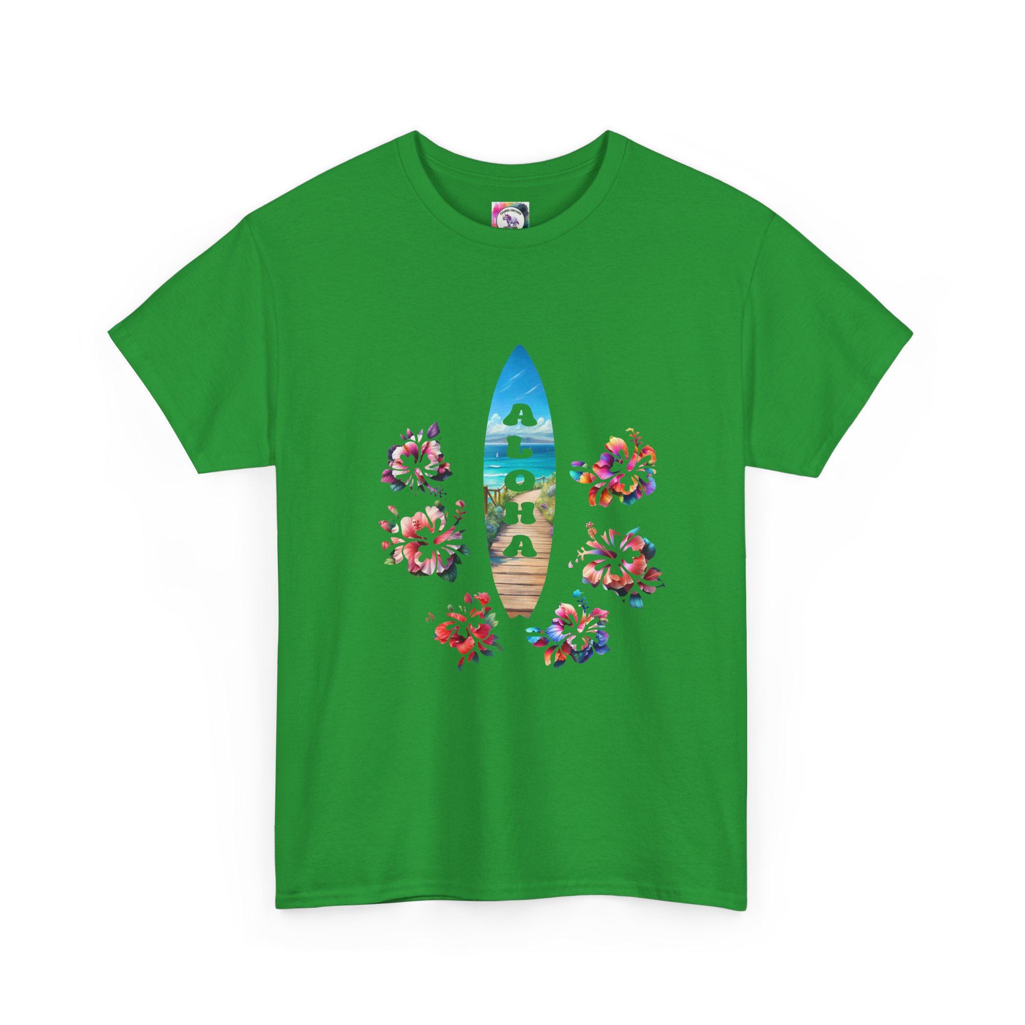 Aloha Surfboard Tee — Hawaiian Floral Beach T-Shirt - Image 31