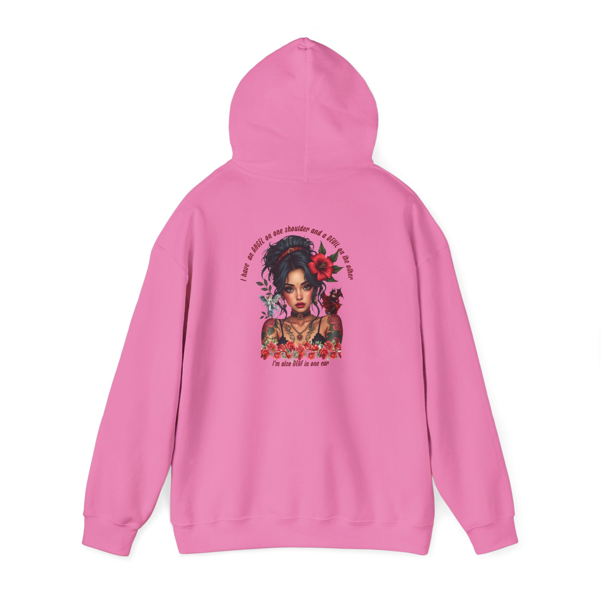 Bohemian Tattoo-Inspired Hoodie, Cozy Sweatshirt for Art Lovers, Casual Fall Outfit, Perfect Gift for Her, Unique Streetwear - Image 4
