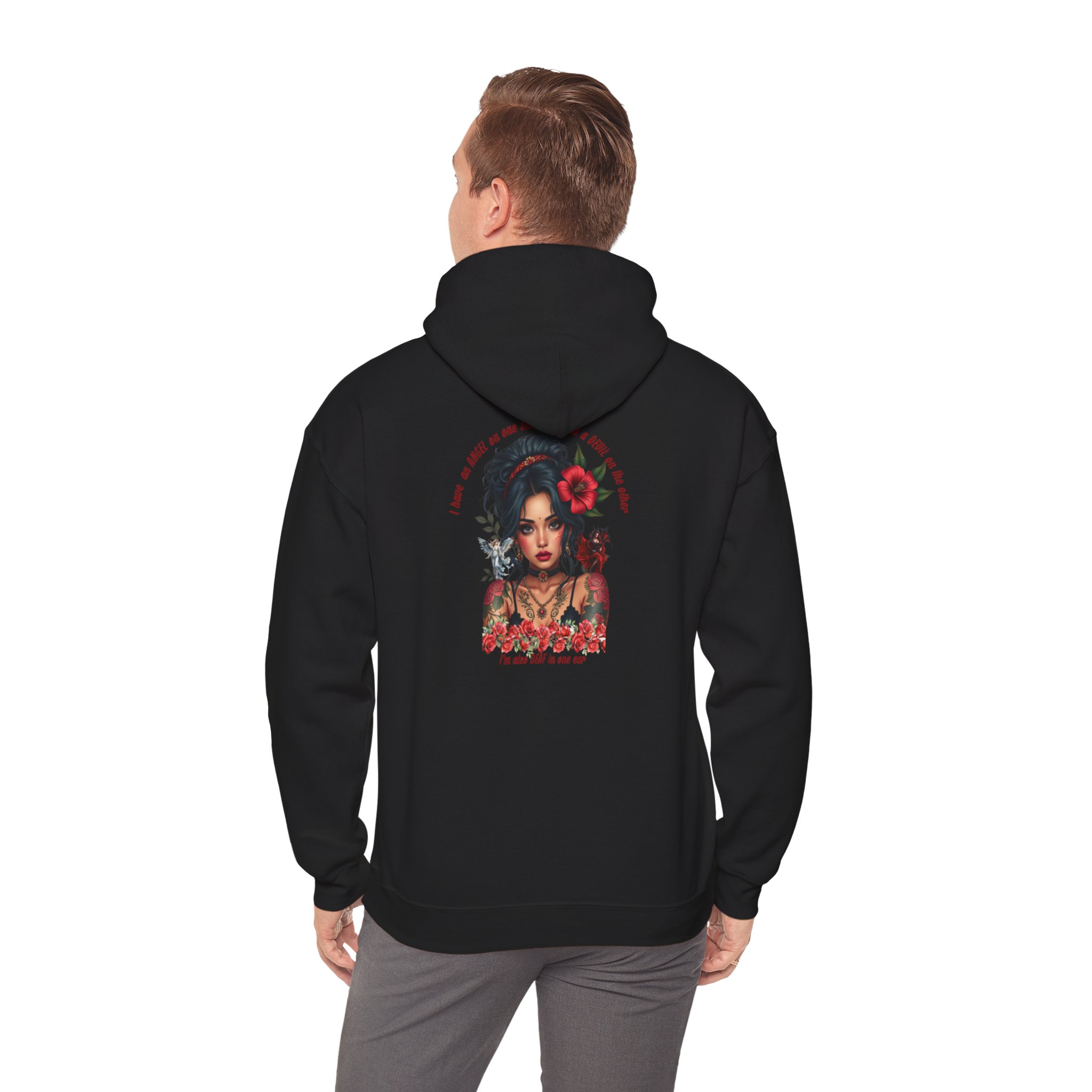 Bohemian Tattoo-Inspired Hoodie, Cozy Sweatshirt for Art Lovers, Casual Fall Outfit, Perfect Gift for Her, Unique Streetwear - Image 15