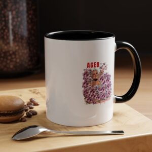 Aged with Sass Accent Coffee Mug | Funny Gift for Coffee Lovers, Birthday, Housewarming, Friendship, Humorous Drinkware