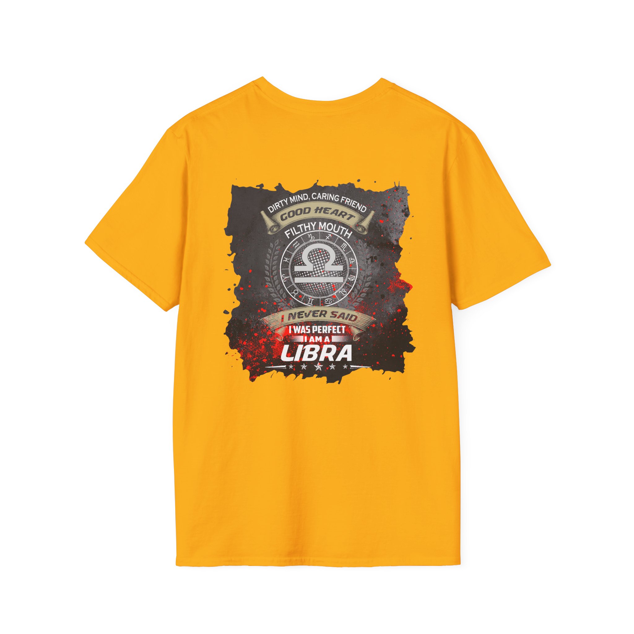 Libra Zodiac T-Shirt — Scales Astrology Tee with "I Was Perfectly Libra" Back Design - Image 32