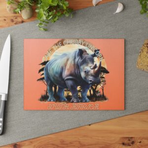 Colorful Rhino Glass Cutting Board | Unique Kitchen Decor, Save the Chubby Unicorn, Ideal Gift for Animal Lovers, Eco-Friendly [...]