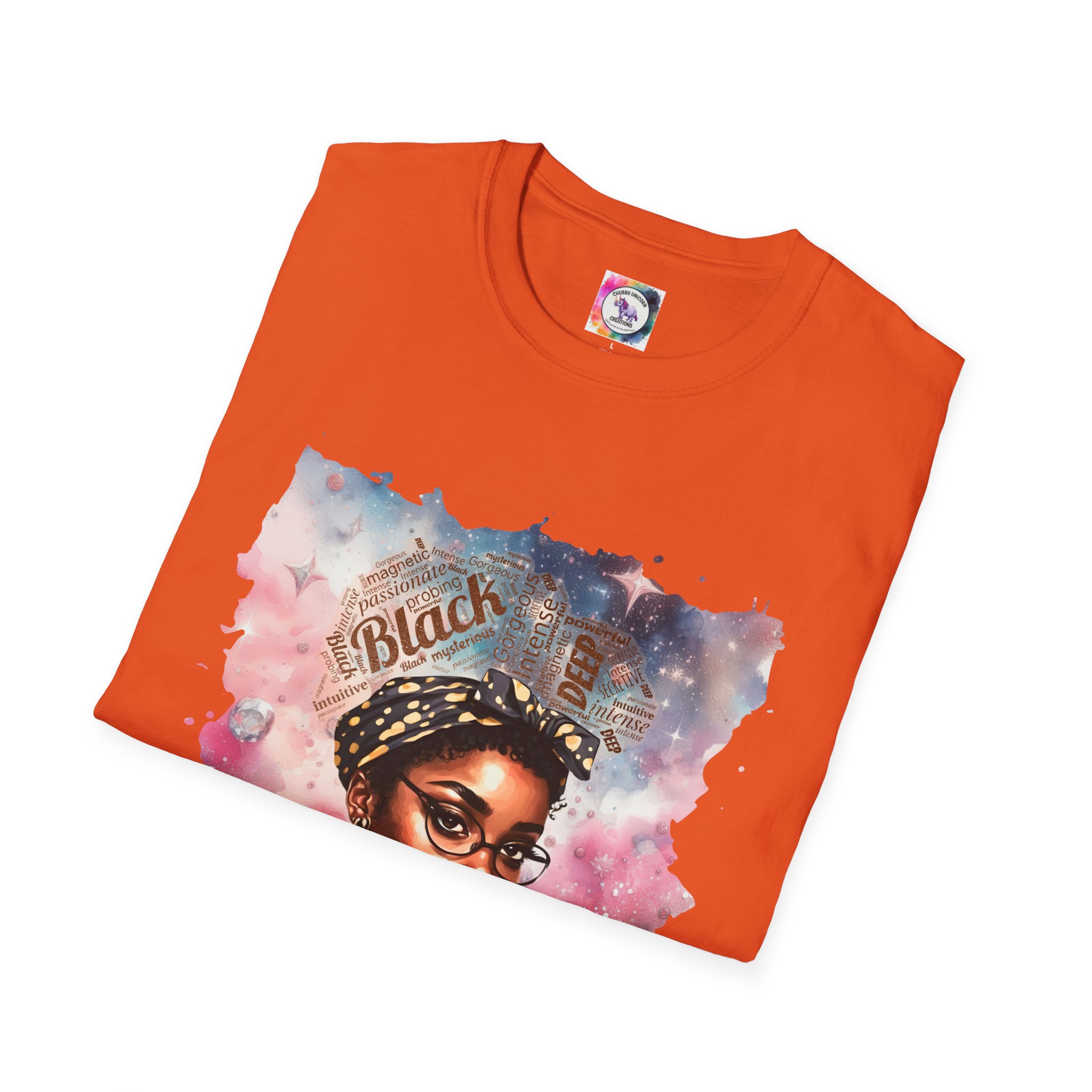 T-Shirt — 'Black Scorpio Queen' Afrocentric Watercolor Portrait Tee - Image 39
