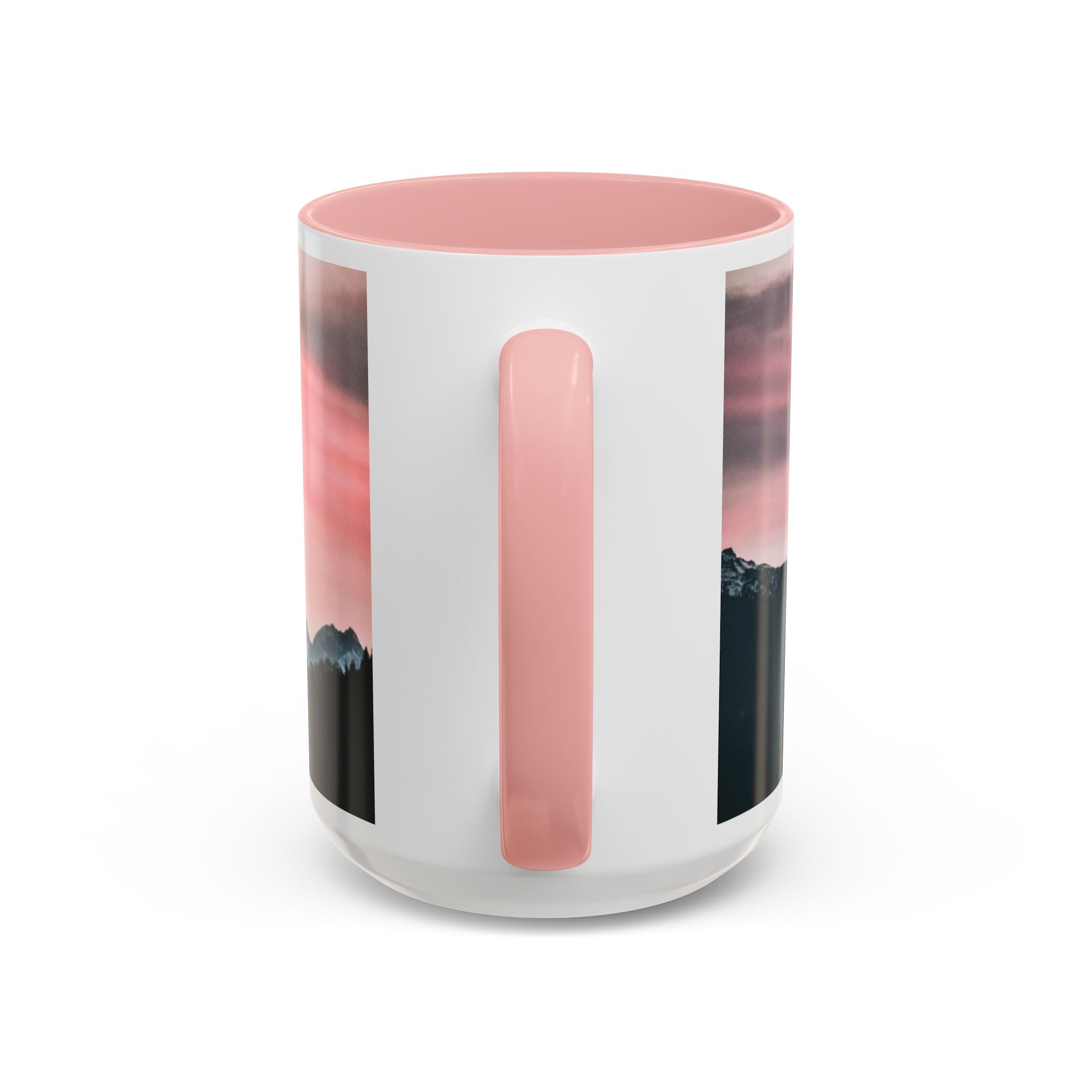 Camping Mode Coffee Mug — Pink Mountain Scenic Accent Mug (11/15oz) - Image 34