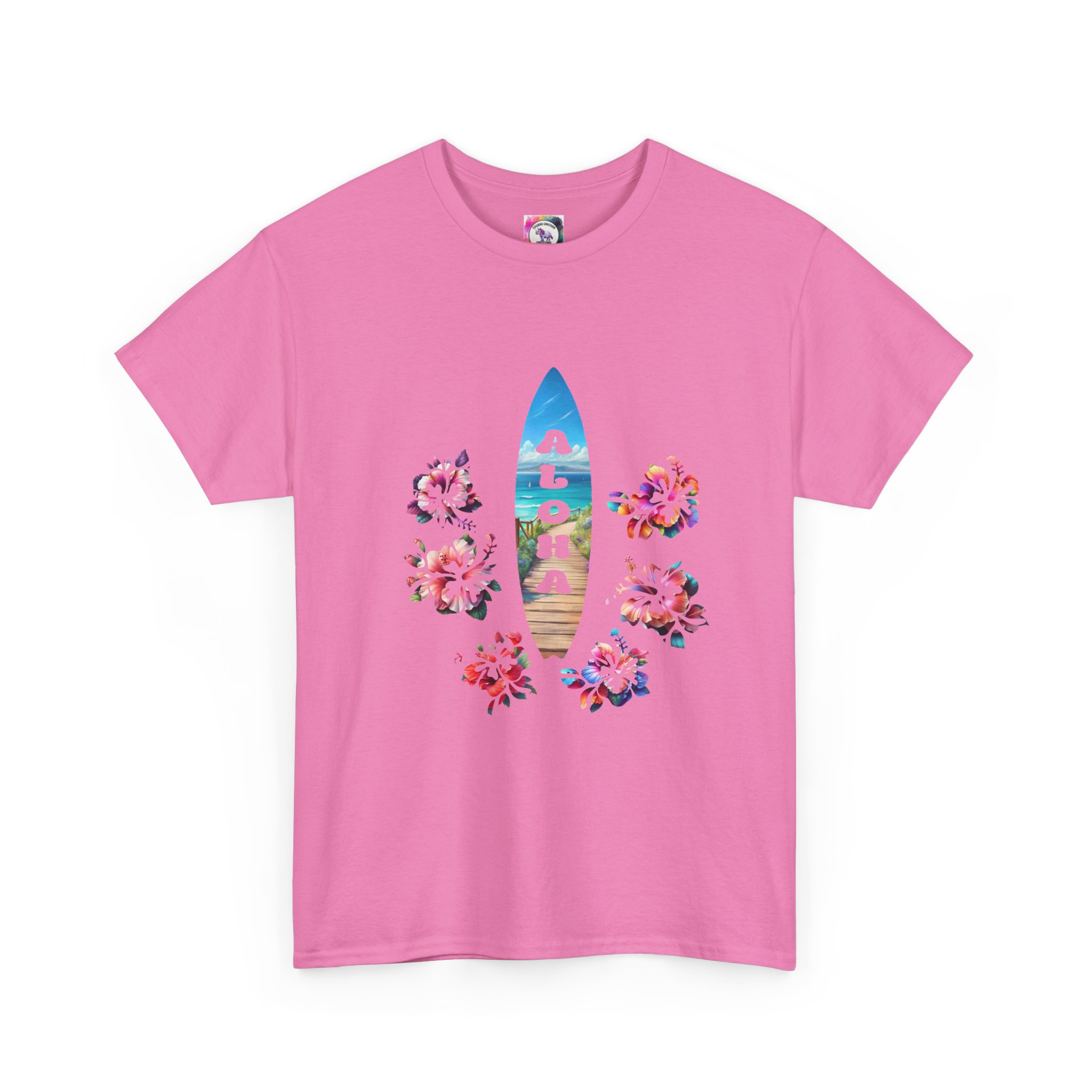 Aloha Surfboard Tee — Hawaiian Floral Beach T-Shirt - Image 43