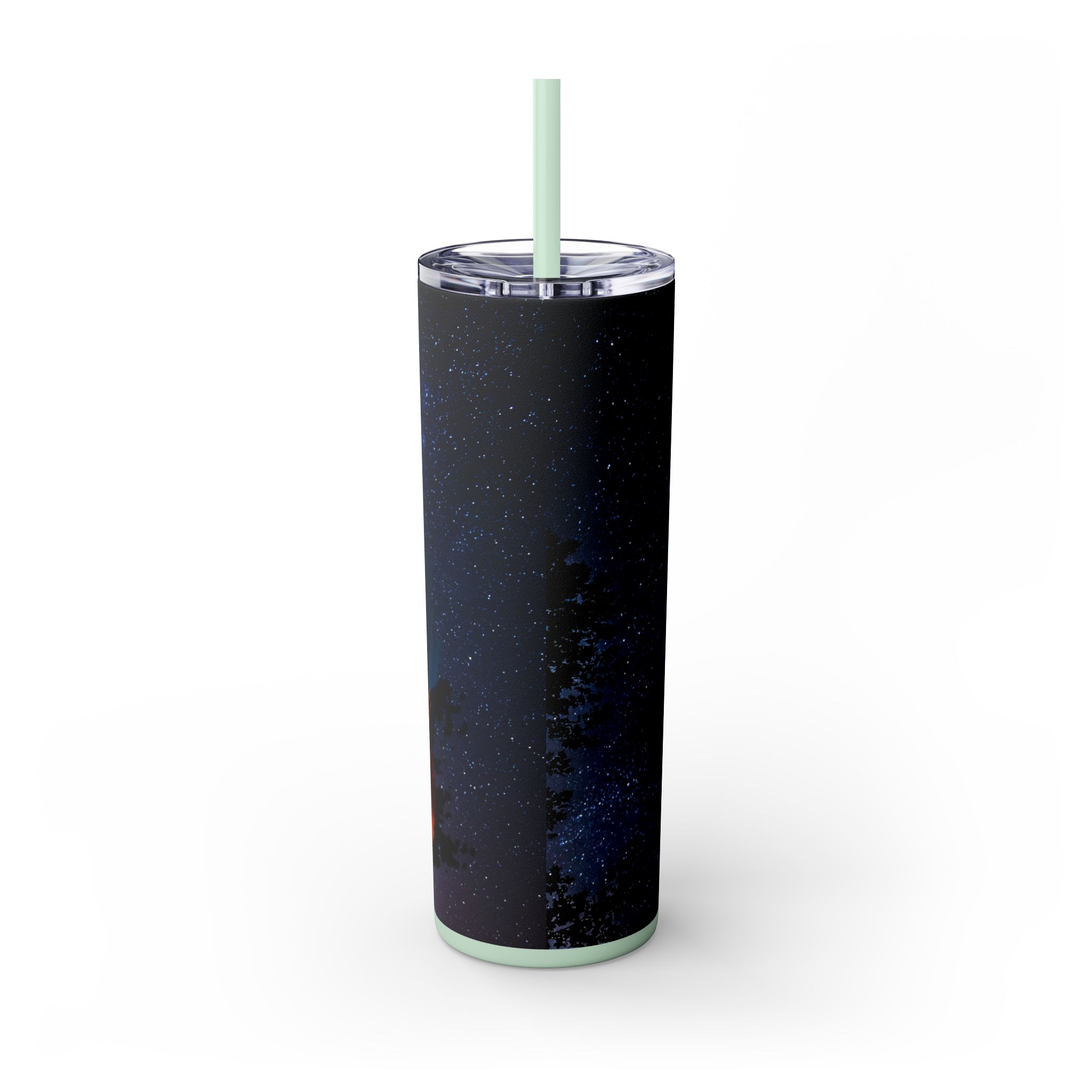 20oz Skinny Tumbler with Straw - Inspirational Travel Scene, Eco-Friendly Drinkware, Adventure Mug, Outdoor Gift, Unique Party Favor - Image 48