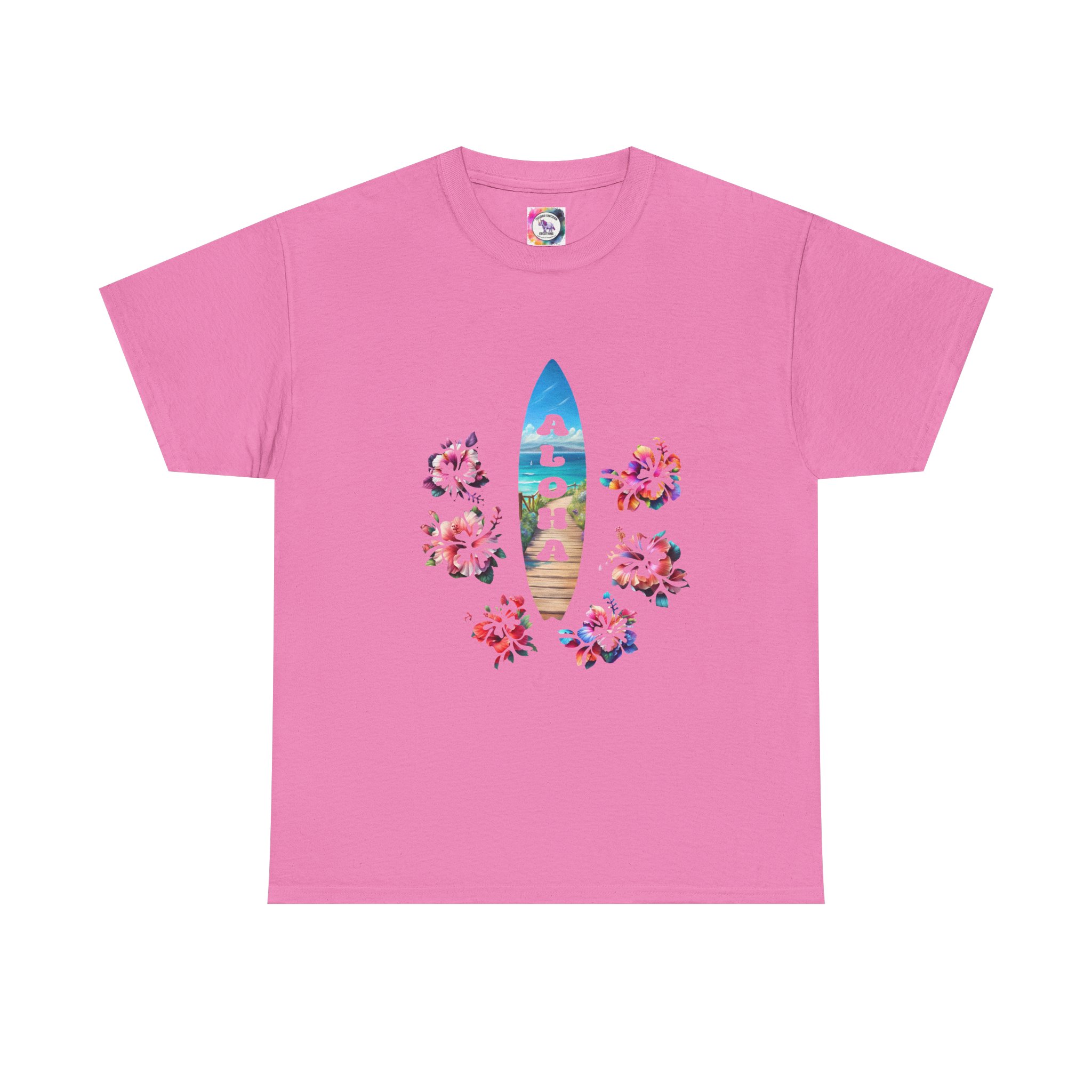 Aloha Surfboard Tee — Hawaiian Floral Beach T-Shirt - Image 41