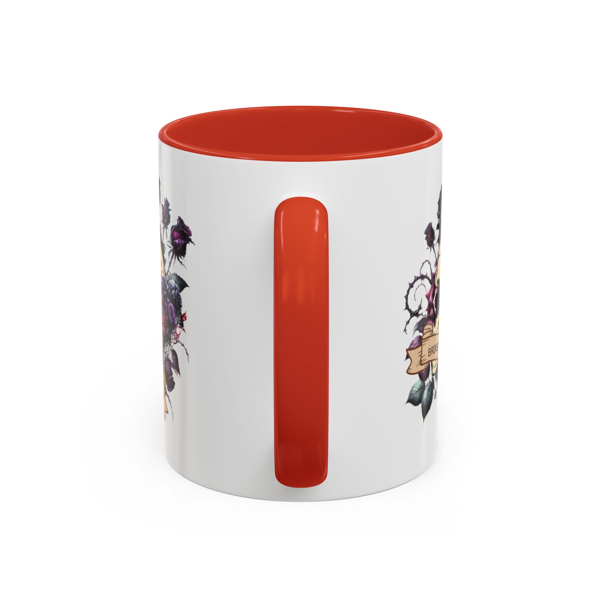 Broken But Beautiful Floral Coffee Mug - Gothic Gift for Tea Lovers, Unique Home Decor, Floral Skull Design, Ceramic Tea Cup, Gothic Mug - Image 16