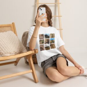 Nature Photo Grid T-Shirt — Scenic Landscape Collage Tee for Outdoor Lovers