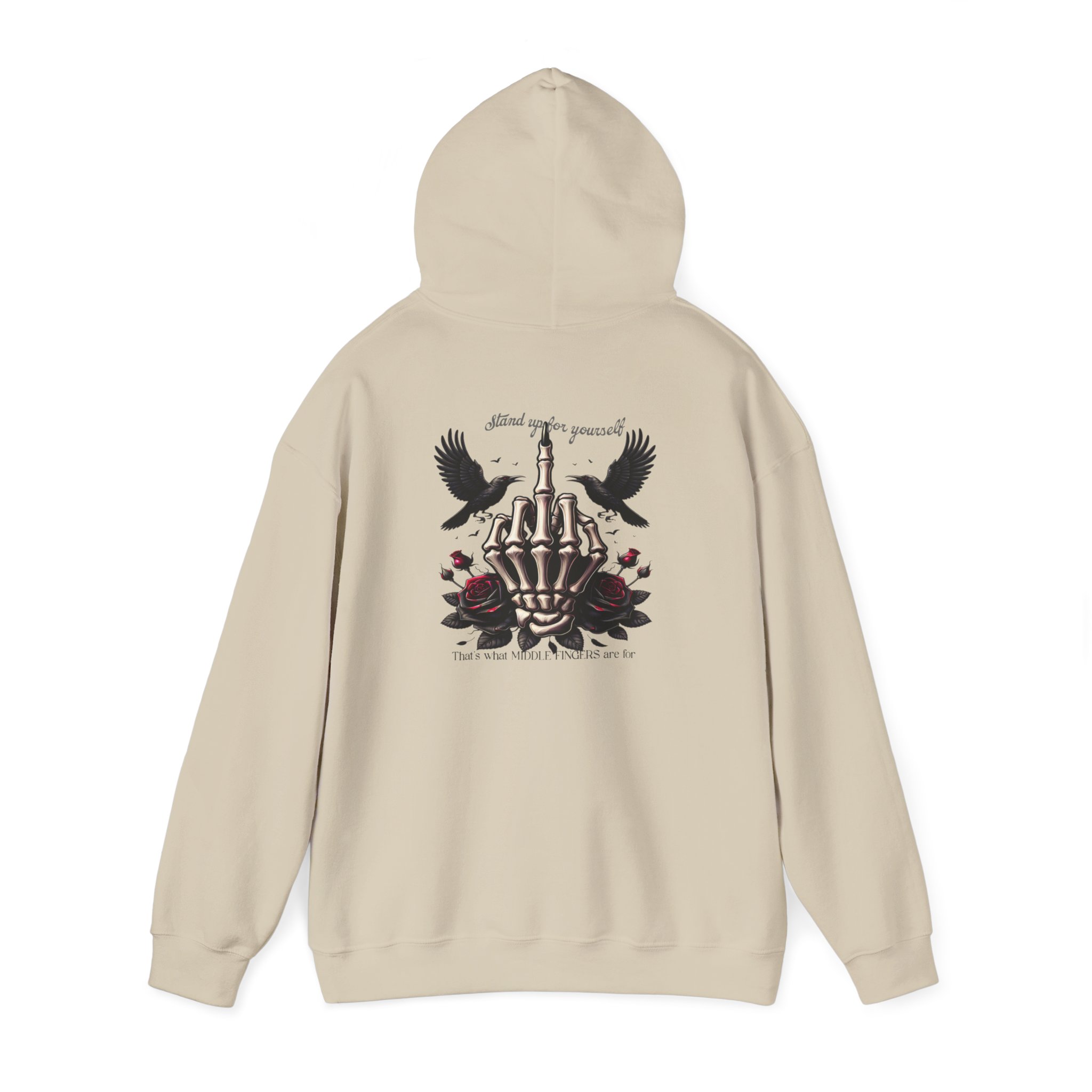 Gothic Skeleton Hoodie, Unisex Heavy Blend™ Sweatshirt for Halloween, Casual Wear, Gothic Fashion, Unique Gift, Streetwear - Image 7