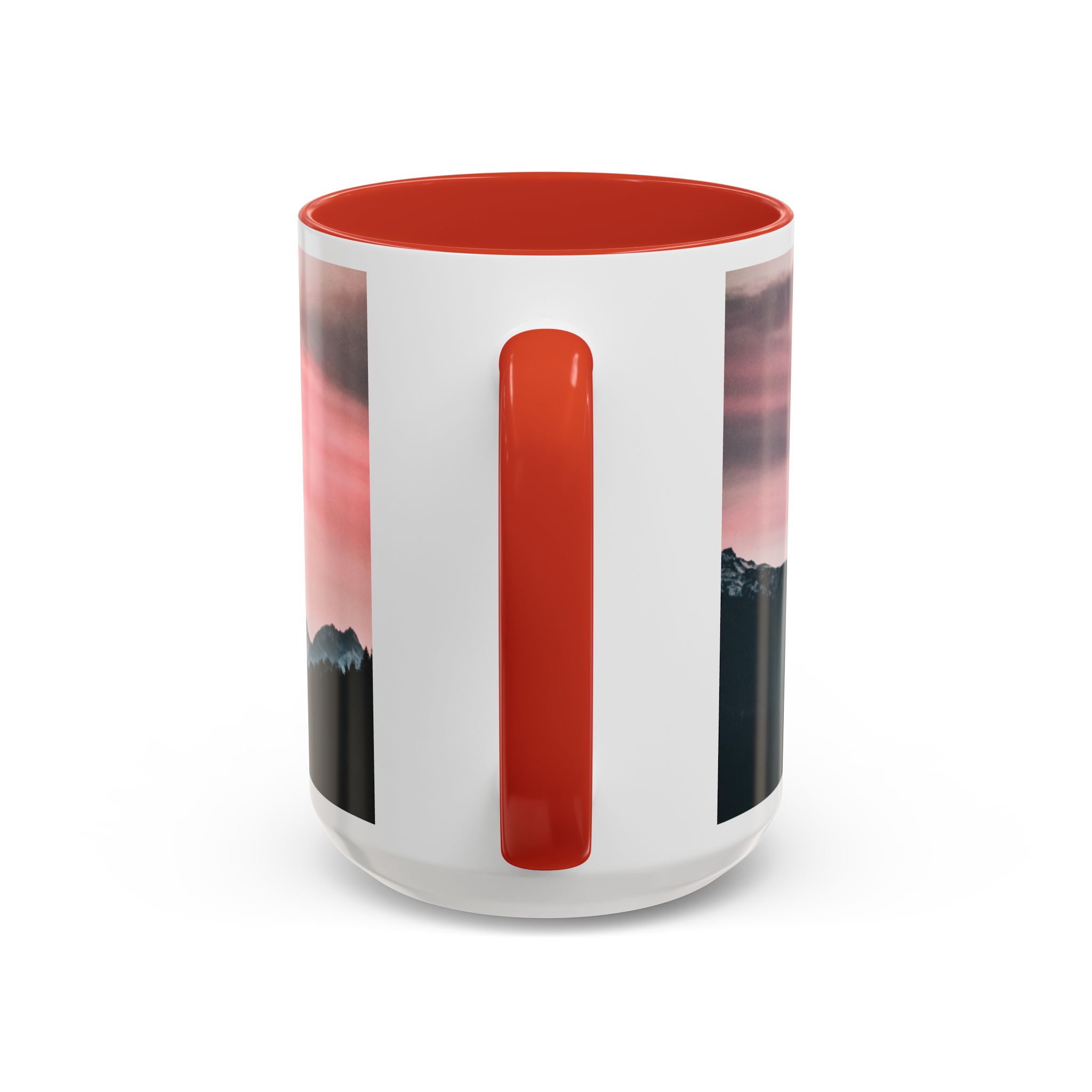 Camping Mode Coffee Mug — Pink Mountain Scenic Accent Mug (11/15oz) - Image 39