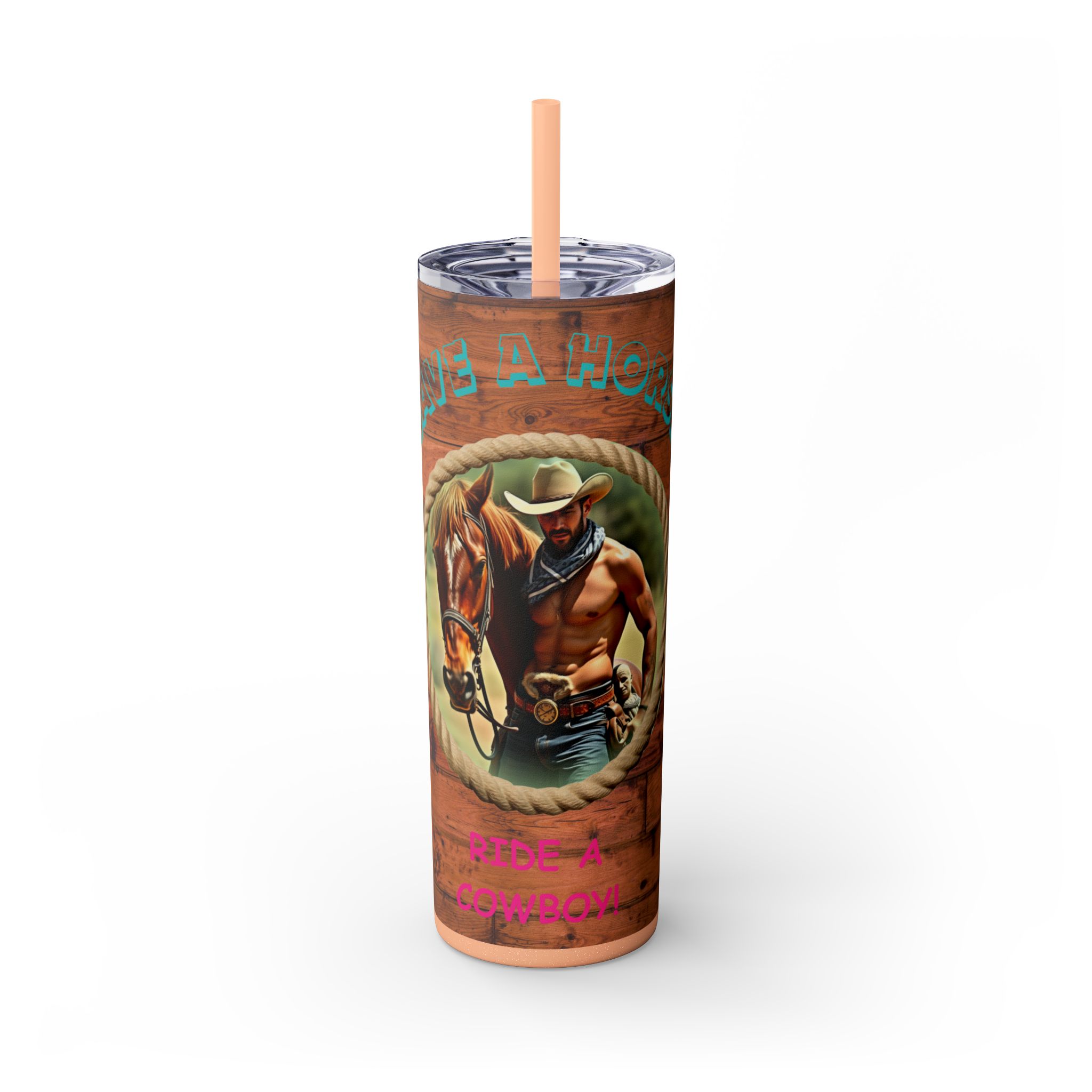 Rustic Cowboy Tumbler, Western Drinkware, Country Style, Fun Gift for Ranch Lovers, BBQ Parties, Outdoor Events - Image 12