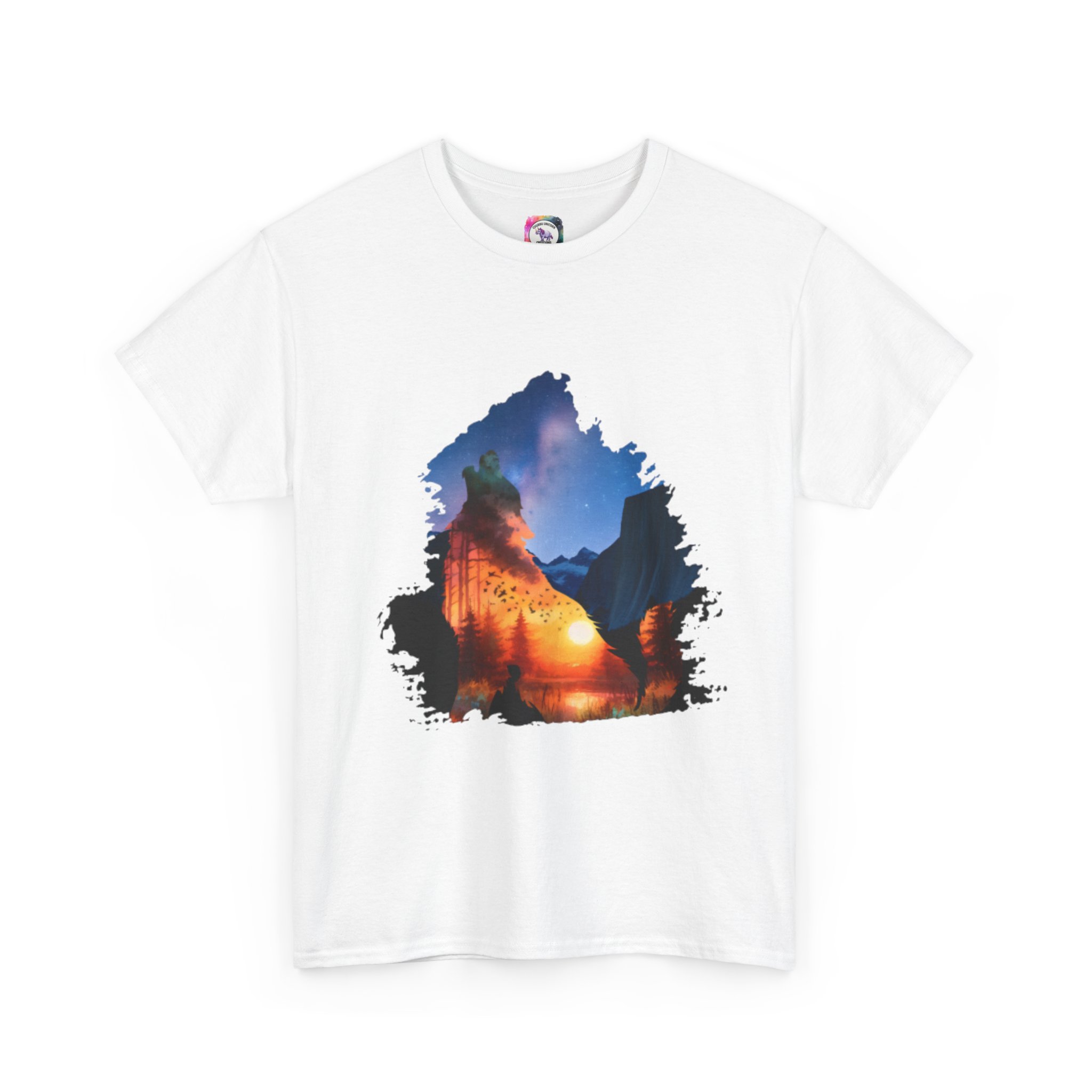 Nature-Inspired Unisex Heavy Cotton Tee, Outdoor Adventure Shirt, Gift for Nature Lovers, Travel T-Shirt, Casual Wear, Hiking Apparel - Image 2