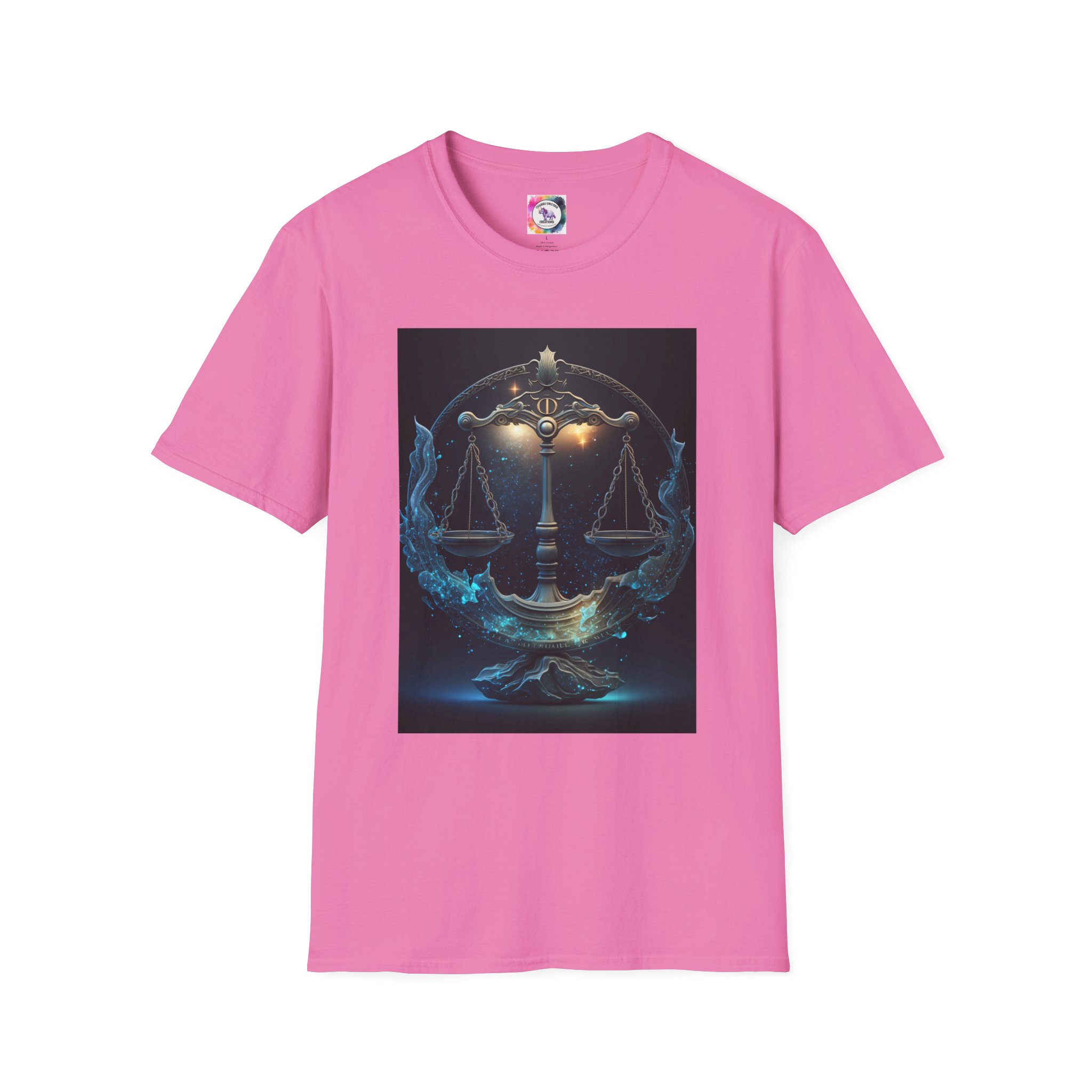 Libra Zodiac T-Shirt — Scales Astrology Tee with "I Was Perfectly Libra" Back Design - Image 51