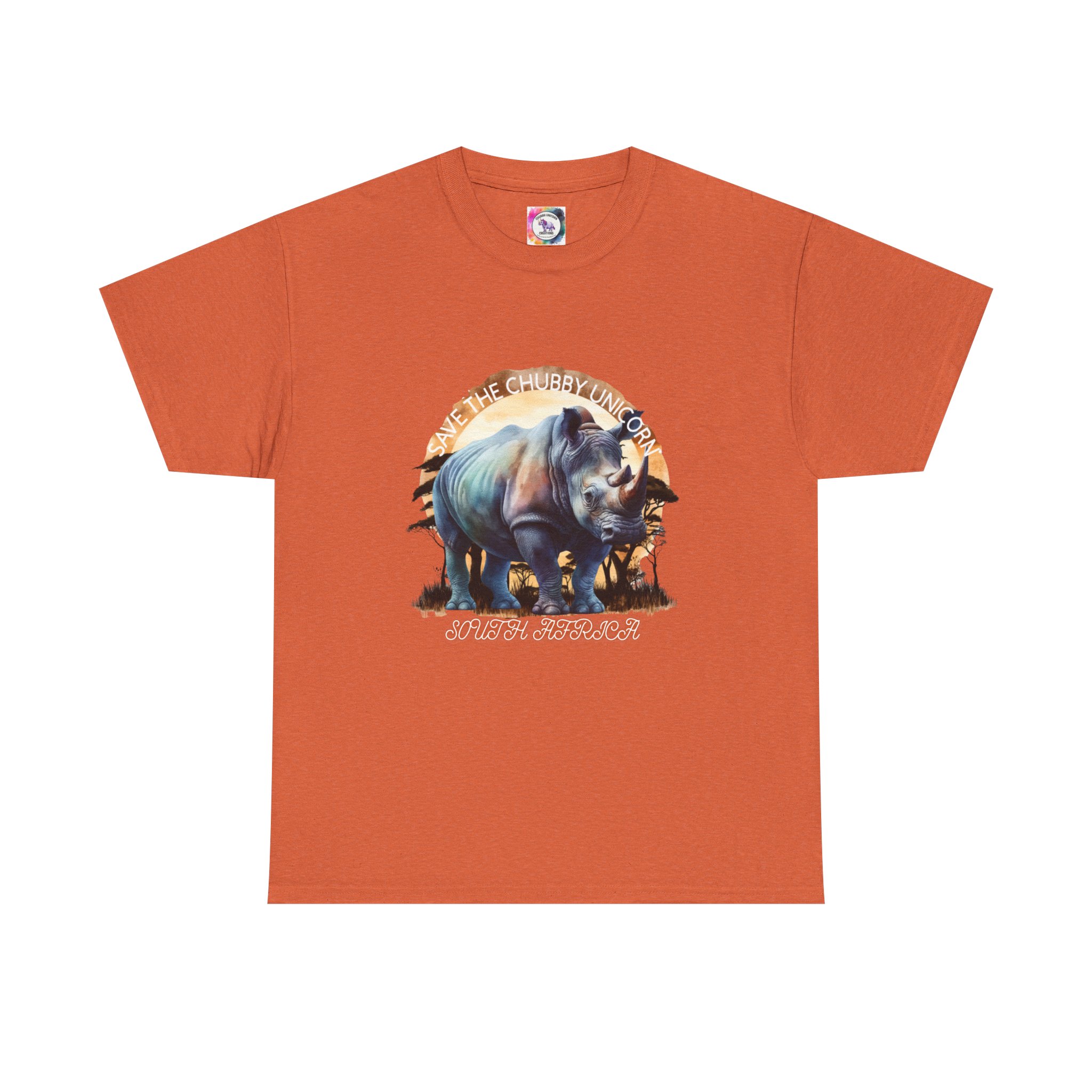 Vintage Rhino Graphic Tee | Comfortable Unisex Heavy Cotton Shirt | Animal Lover Gift | Eco-Friendly Fashion | Nature-Inspired Apparel - Image 21