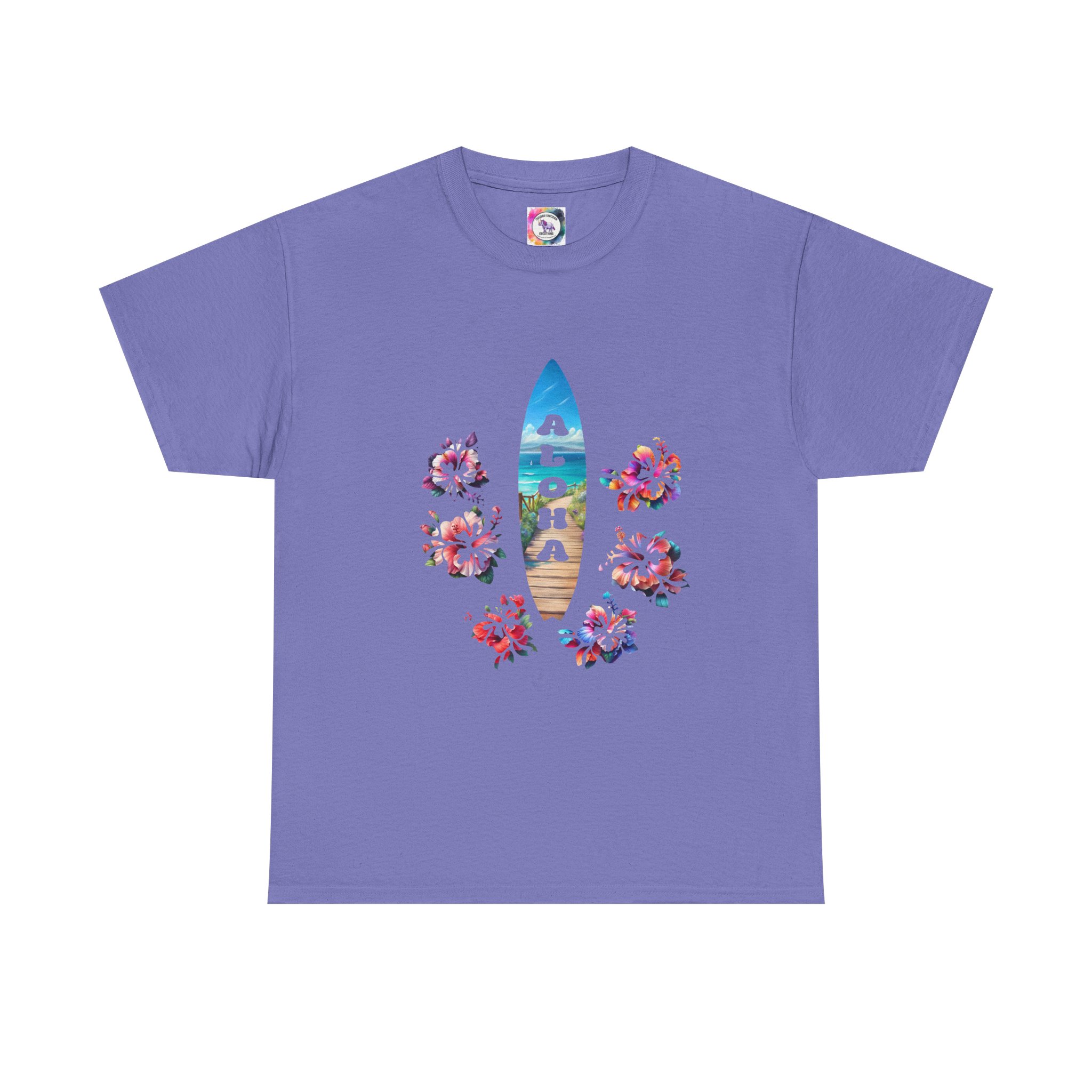 Aloha Surfboard Tee — Hawaiian Floral Beach T-Shirt - Image 37