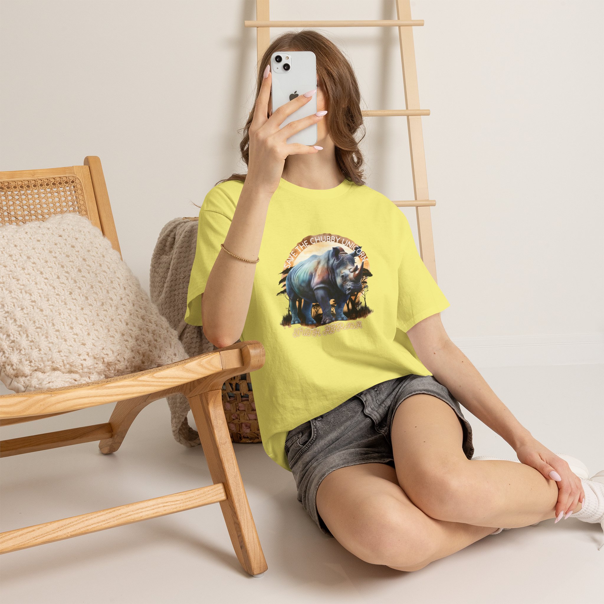 Vintage Rhino Graphic Tee | Comfortable Unisex Heavy Cotton Shirt | Animal Lover Gift | Eco-Friendly Fashion | Nature-Inspired Apparel - Image 30