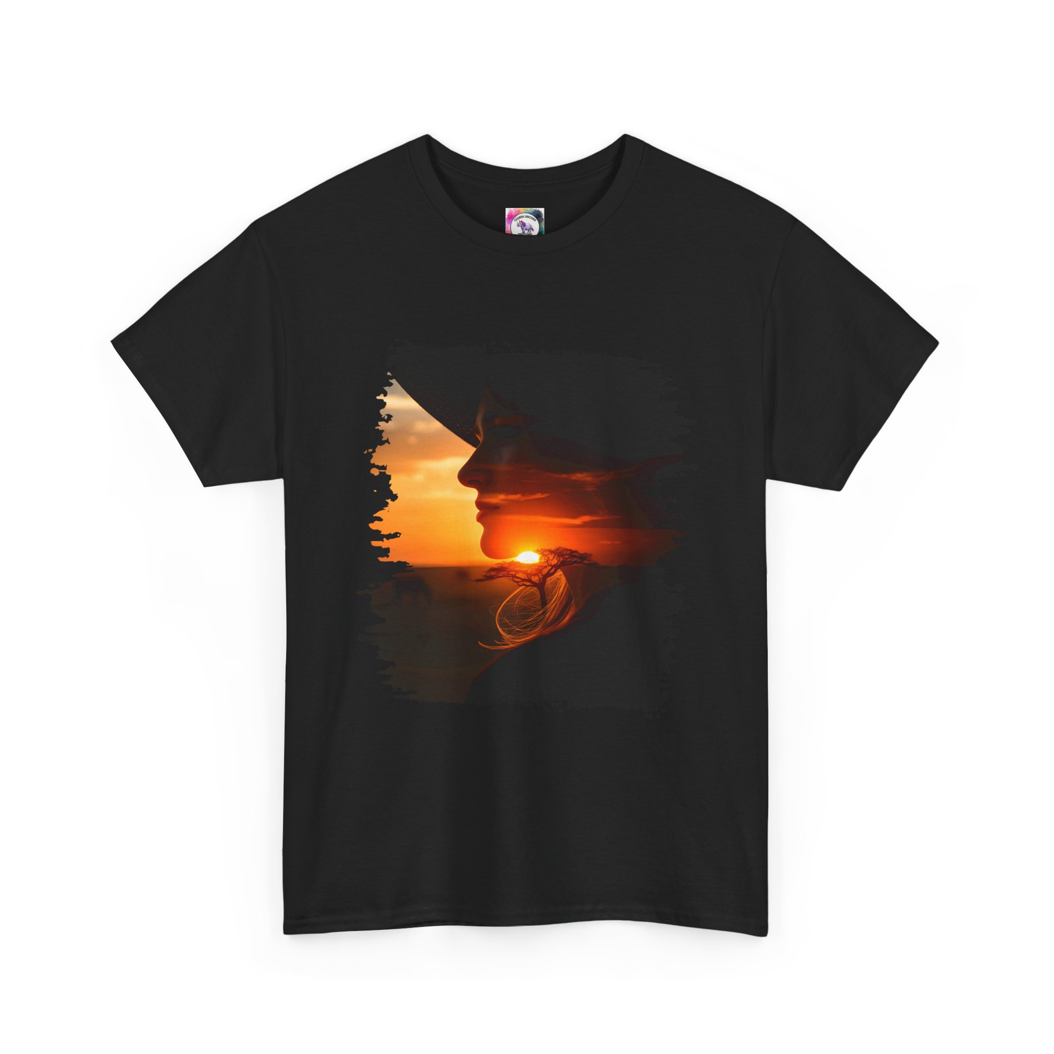 Sunset Savannah Silhouette T-Shirt - Image 15