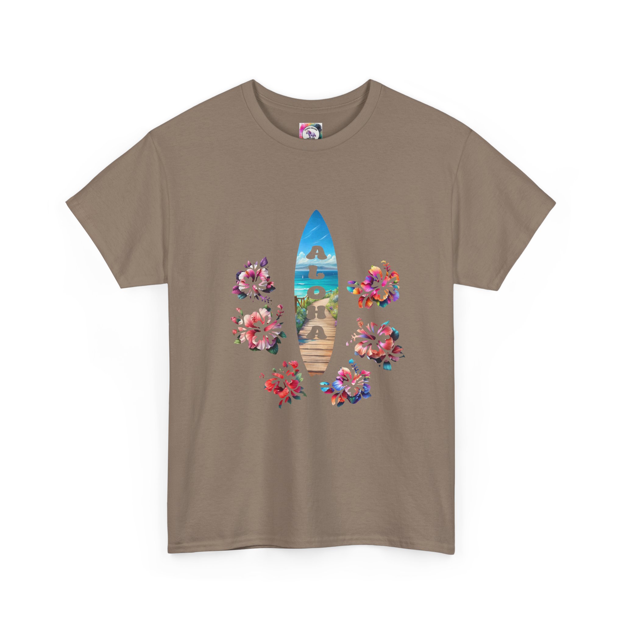 Aloha Surfboard Tee — Hawaiian Floral Beach T-Shirt - Image 23
