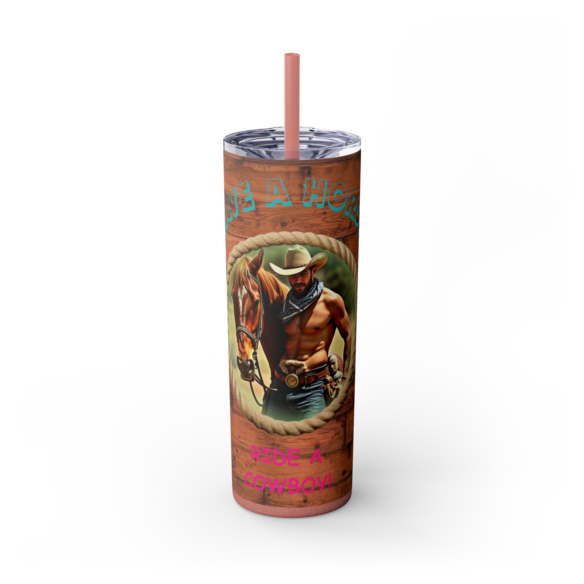 Rustic Cowboy Tumbler, Western Drinkware, Country Style, Fun Gift for Ranch Lovers, BBQ Parties, Outdoor Events - Image 8