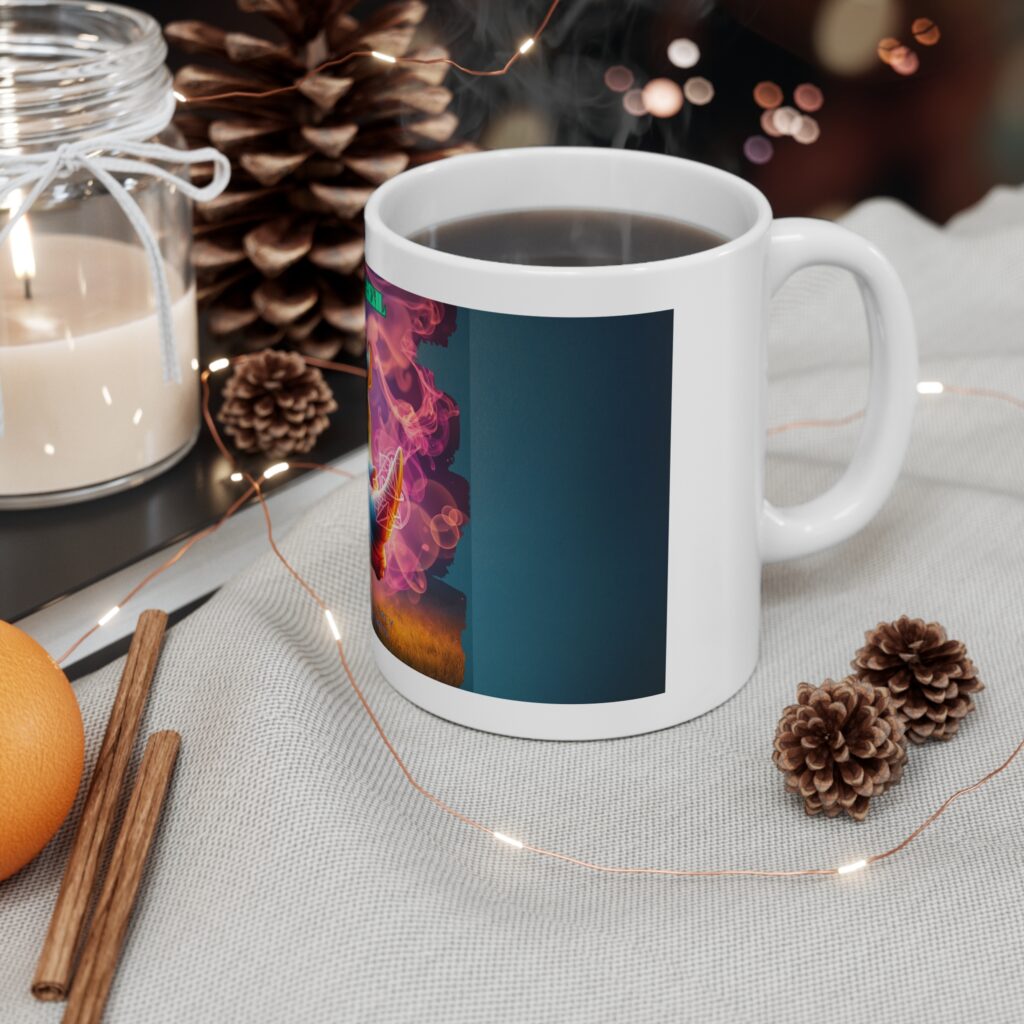 Whimsical Rhino Coffee Mug - Unicorns Are Real, Cute Animal Cup, Gift for Animal Lovers, Fantasy Coffee Cup, Colorful Office Decor