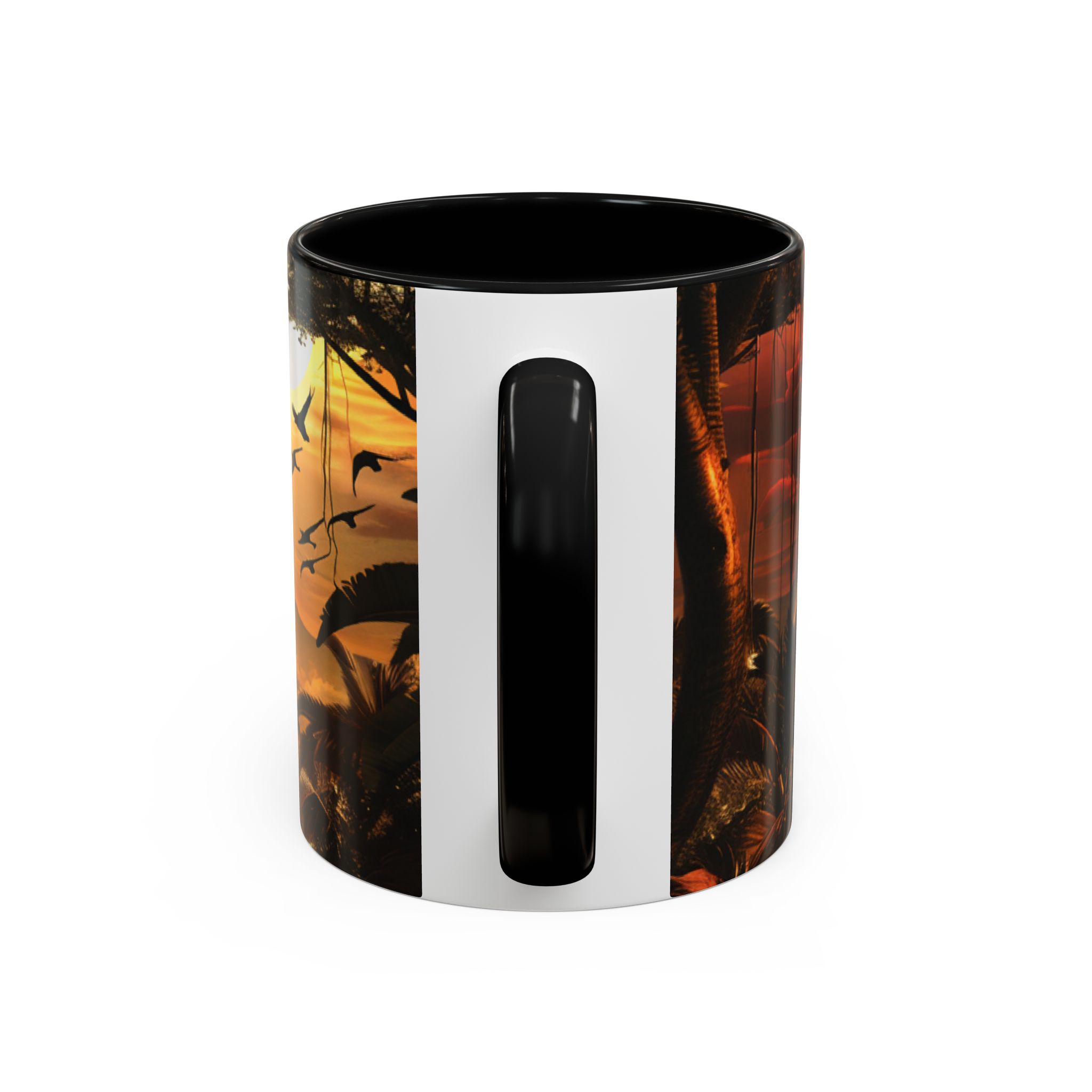 Wildlife Collage Accent Coffee Mug — Rustic Safari Animal Photo Design (11/15 oz) - Image 4