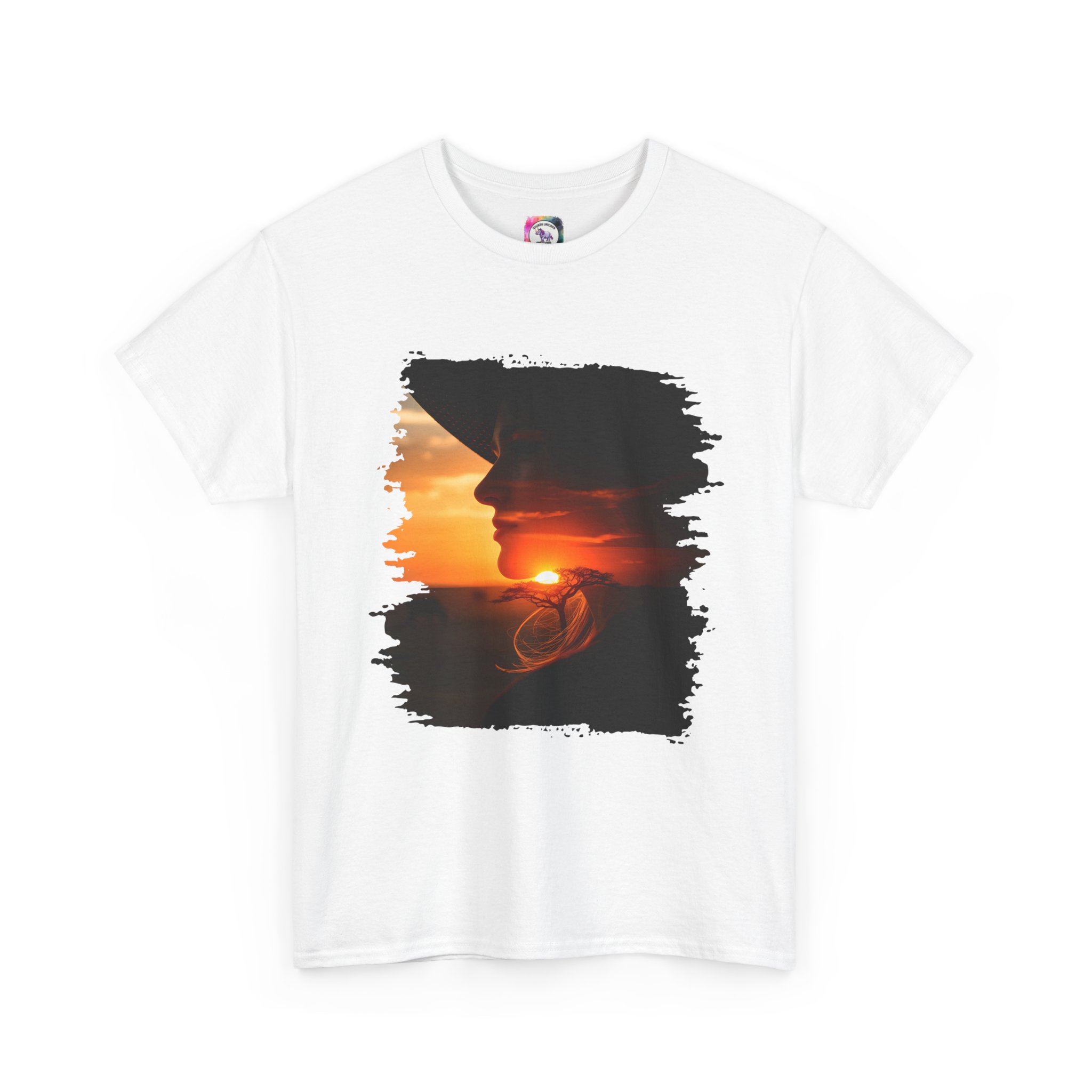 Sunset Savannah Silhouette T-Shirt - Image 3
