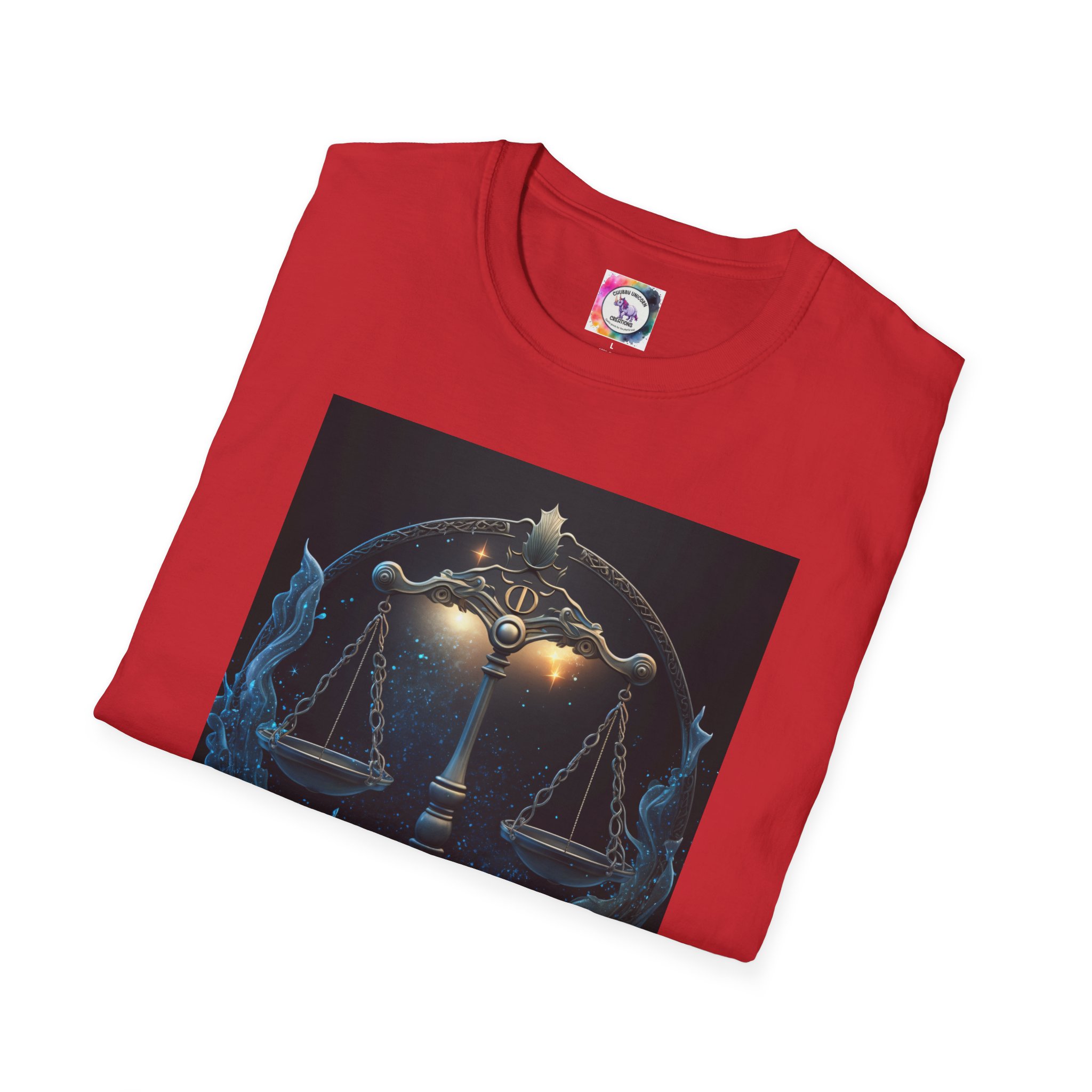 Libra Zodiac T-Shirt — Scales Astrology Tee with "I Was Perfectly Libra" Back Design - Image 59
