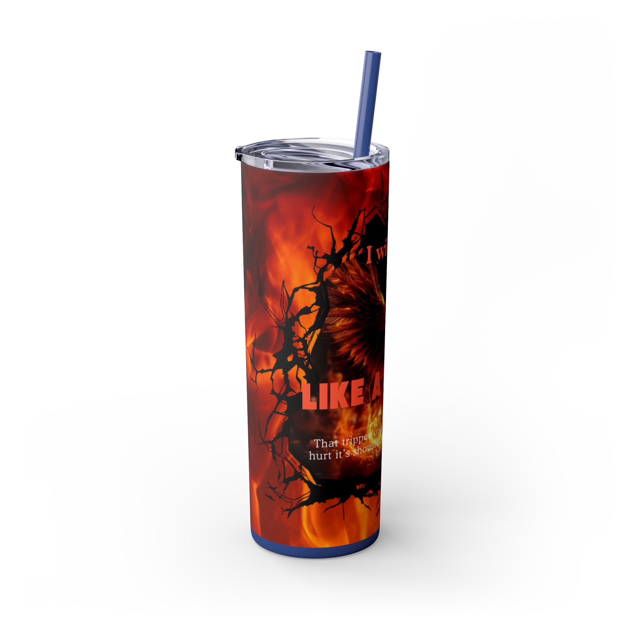 Fiery Phoenix Skinny Tumbler | Inspirational Drinkware, 20oz Travel Mug, Motivational Gift, Coffee Cup, Unique Water Bottle - Image 50