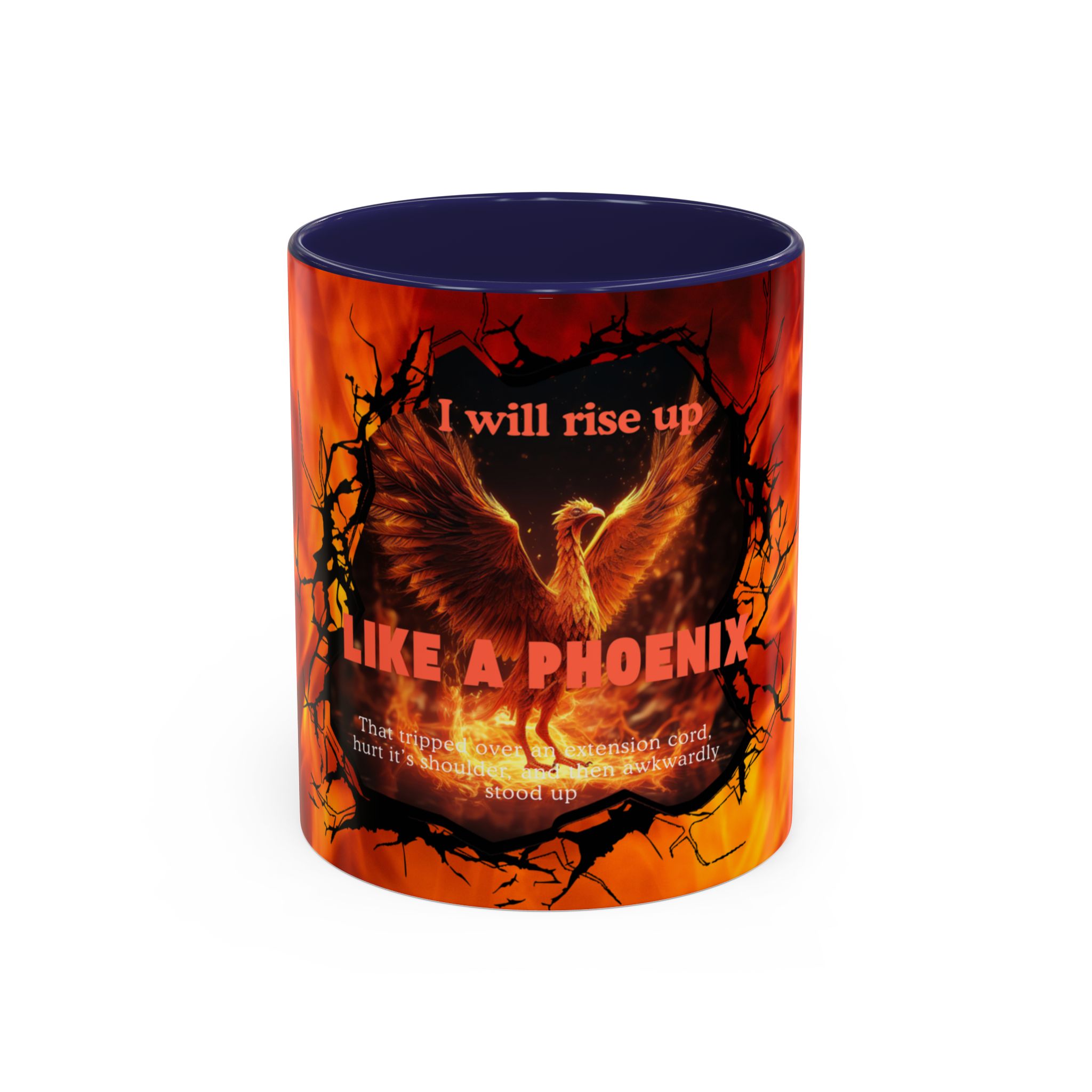Phoenix Rising Coffee Mug - Motivational Gift for Home, Office, Inspirational Decor, Fire Element, Empowerment Quotes - Image 6