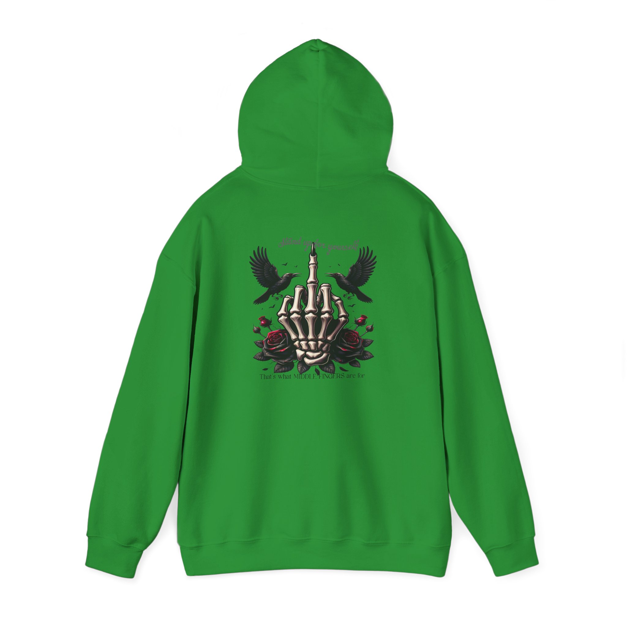 Gothic Skeleton Hoodie, Unisex Heavy Blend™ Sweatshirt for Halloween, Casual Wear, Gothic Fashion, Unique Gift, Streetwear - Image 13