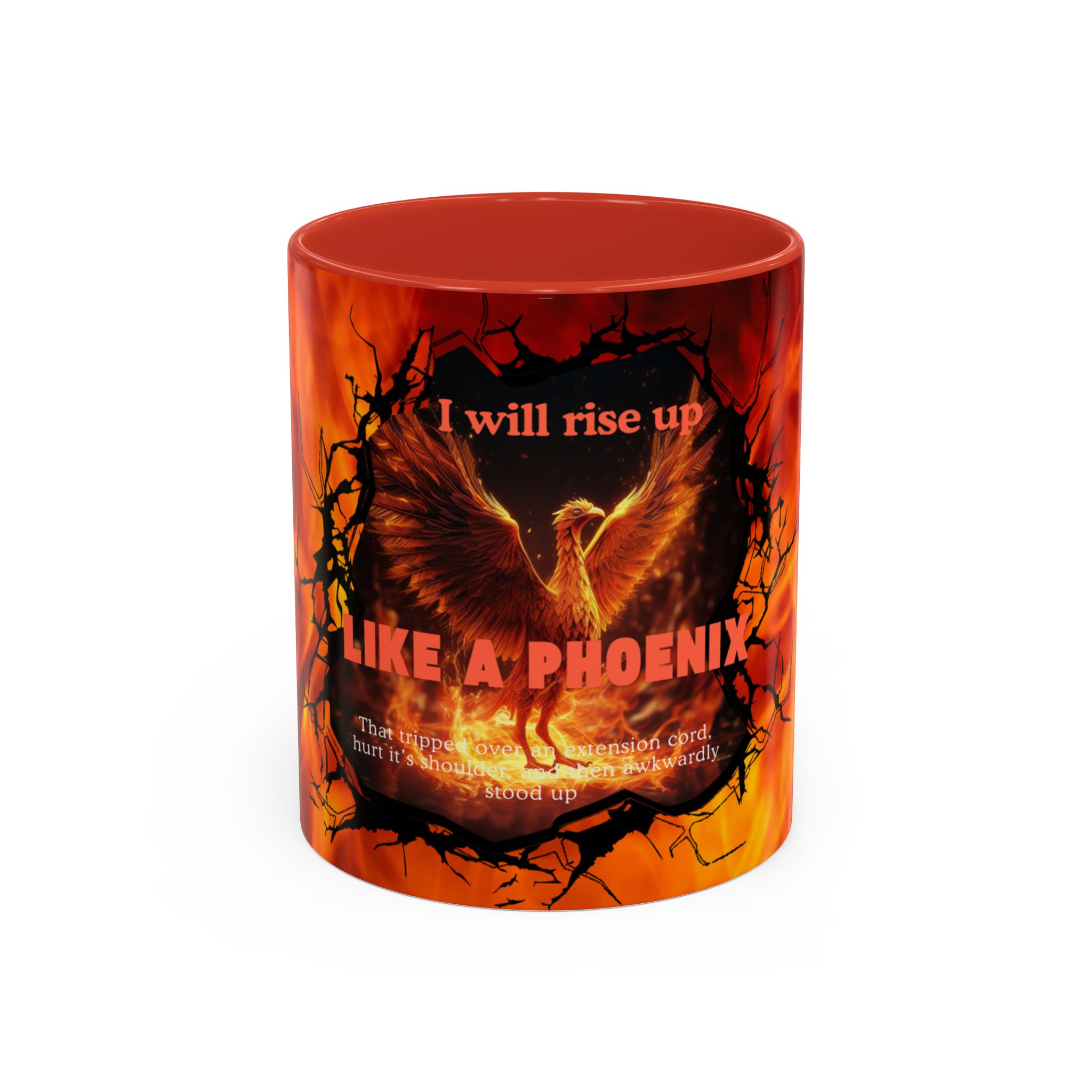 Phoenix Rising Coffee Mug - Motivational Gift for Home, Office, Inspirational Decor, Fire Element, Empowerment Quotes - Image 14
