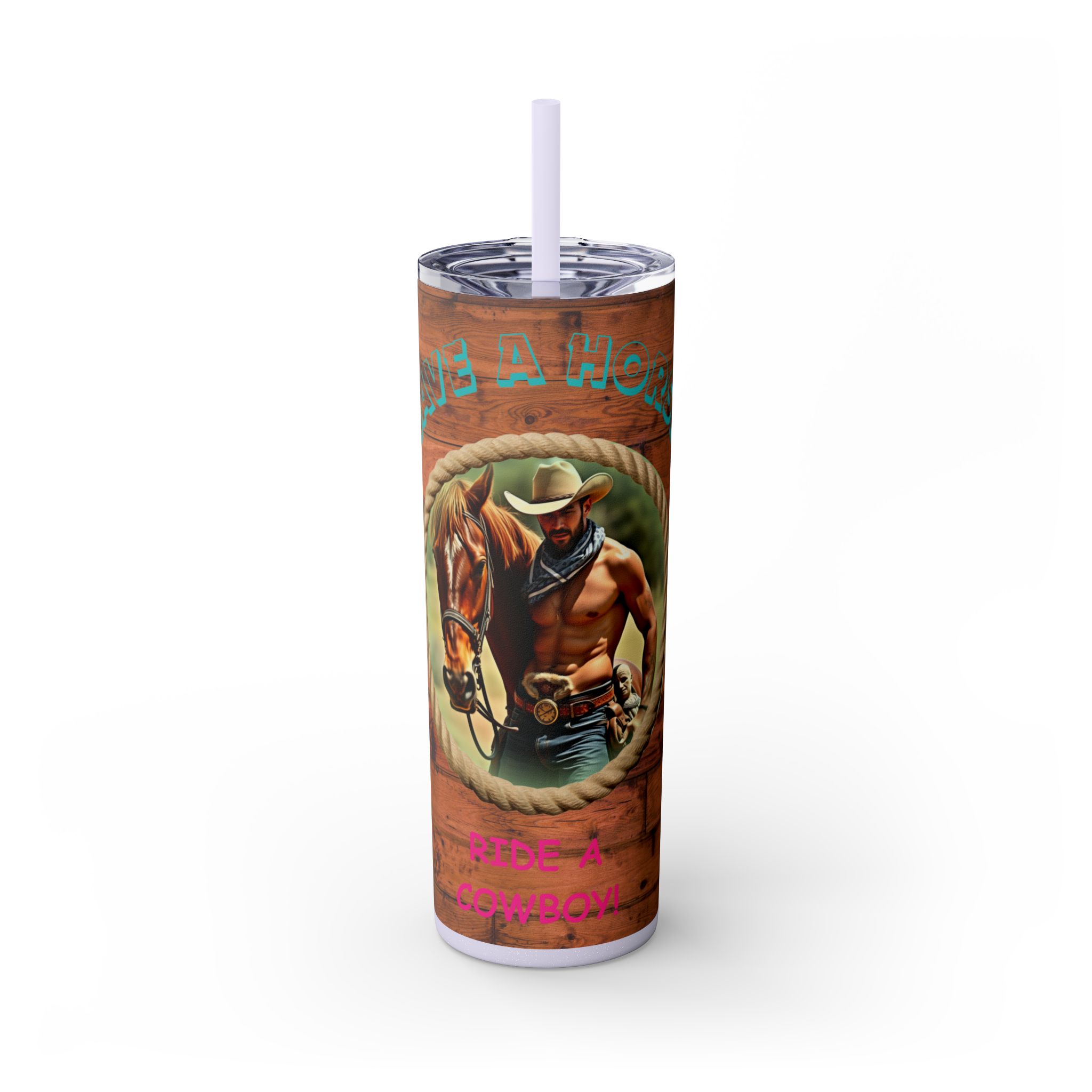Rustic Cowboy Tumbler, Western Drinkware, Country Style, Fun Gift for Ranch Lovers, BBQ Parties, Outdoor Events - Image 18