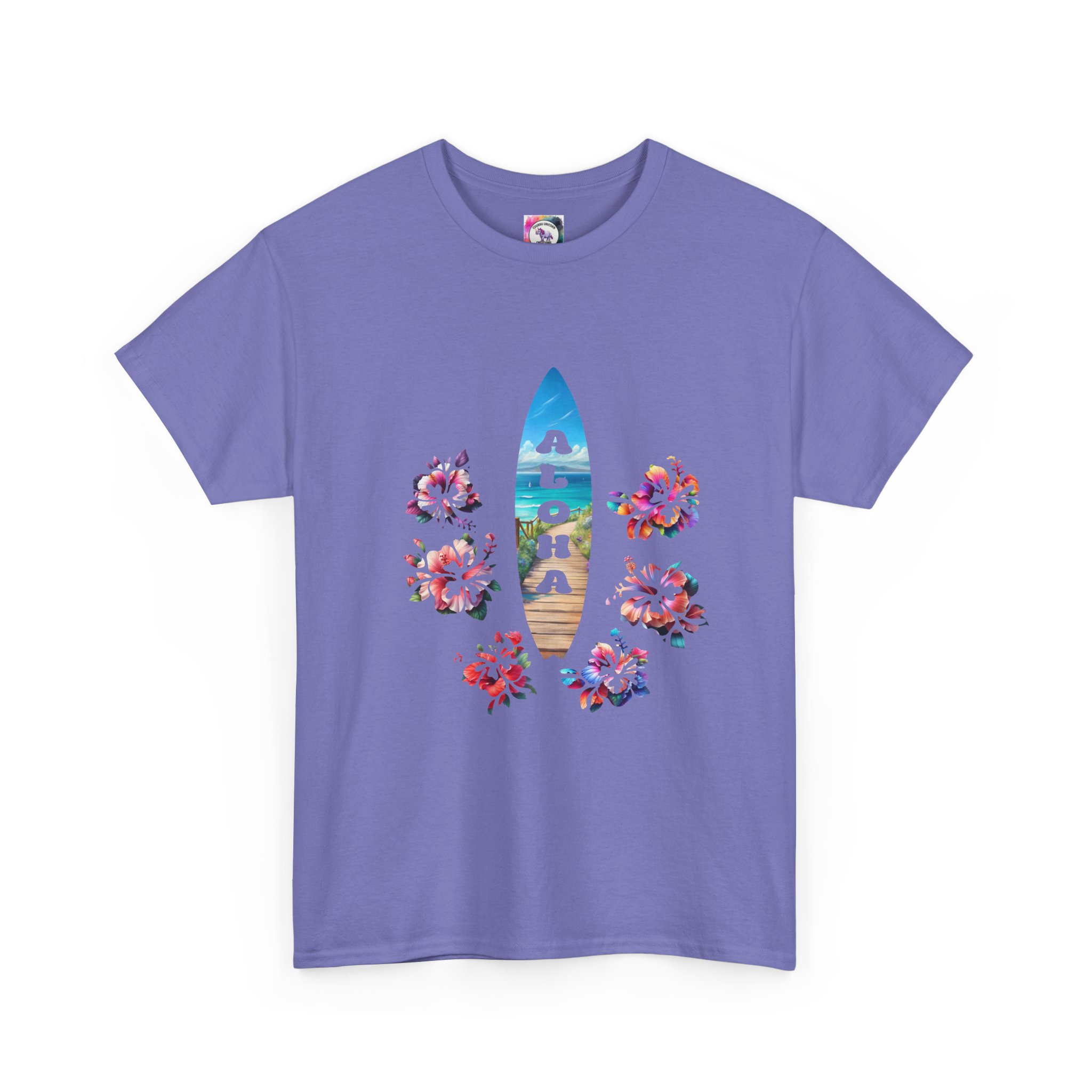 Aloha Surfboard Tee — Hawaiian Floral Beach T-Shirt - Image 39