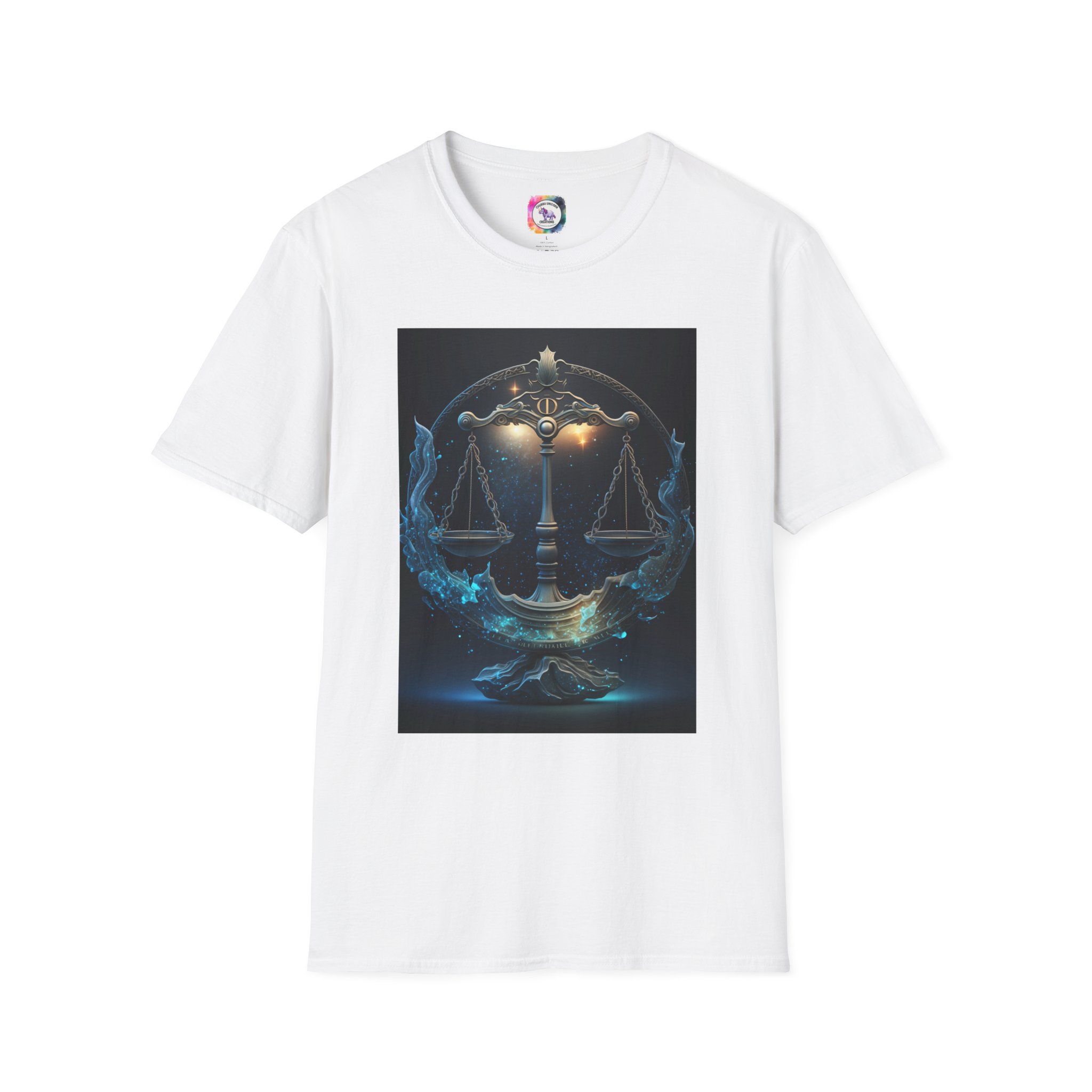 Libra Zodiac T-Shirt — Scales Astrology Tee with "I Was Perfectly Libra" Back Design - Image 6