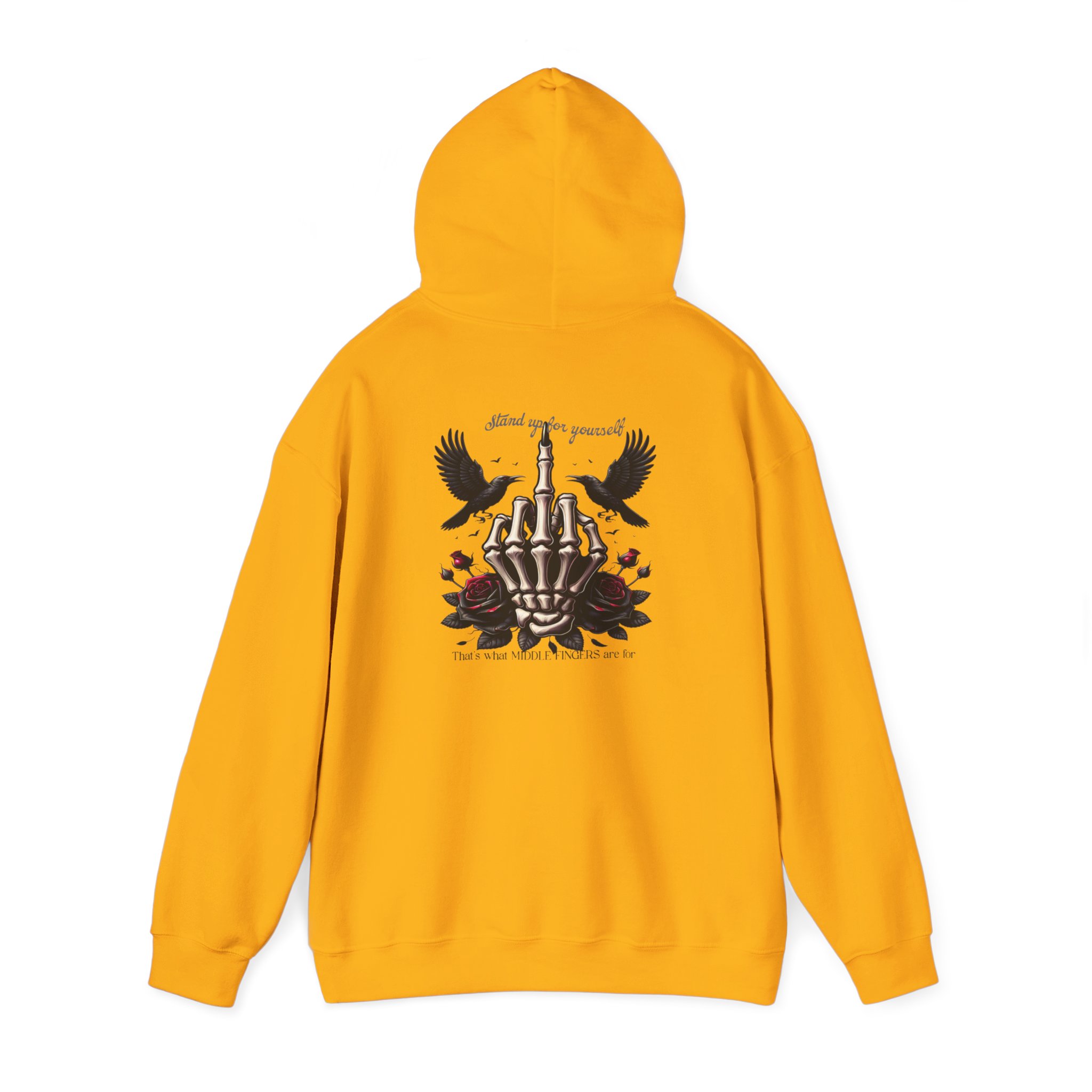 Gothic Skeleton Hoodie, Unisex Heavy Blend™ Sweatshirt for Halloween, Casual Wear, Gothic Fashion, Unique Gift, Streetwear - Image 9