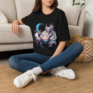Cancer Zodiac T-Shirt — "I’m a Cancer Woman" Astrological Crab Tee