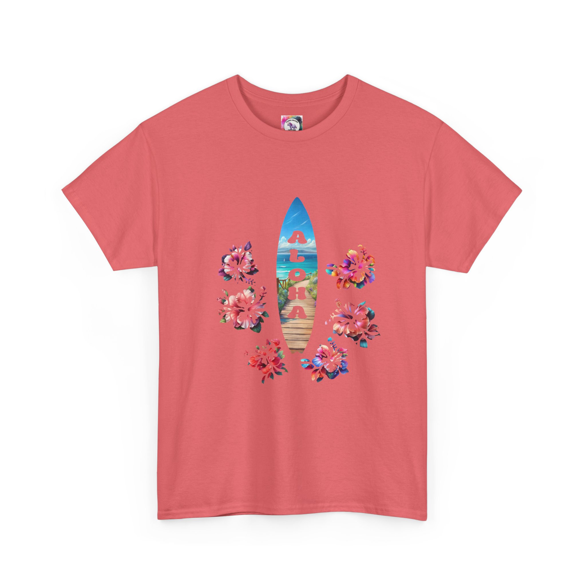Aloha Surfboard Tee — Hawaiian Floral Beach T-Shirt - Image 11