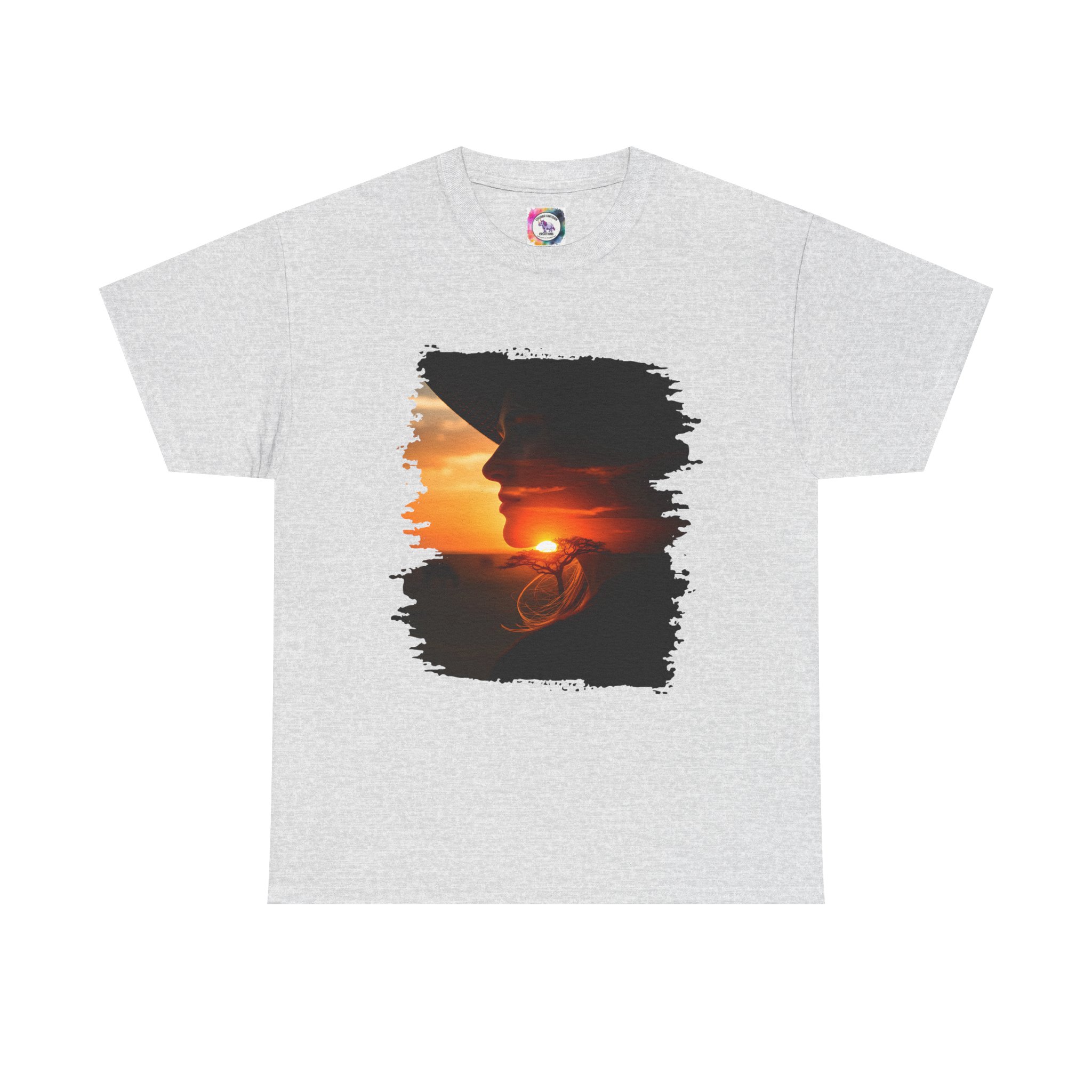 Sunset Savannah Silhouette T-Shirt - Image 5