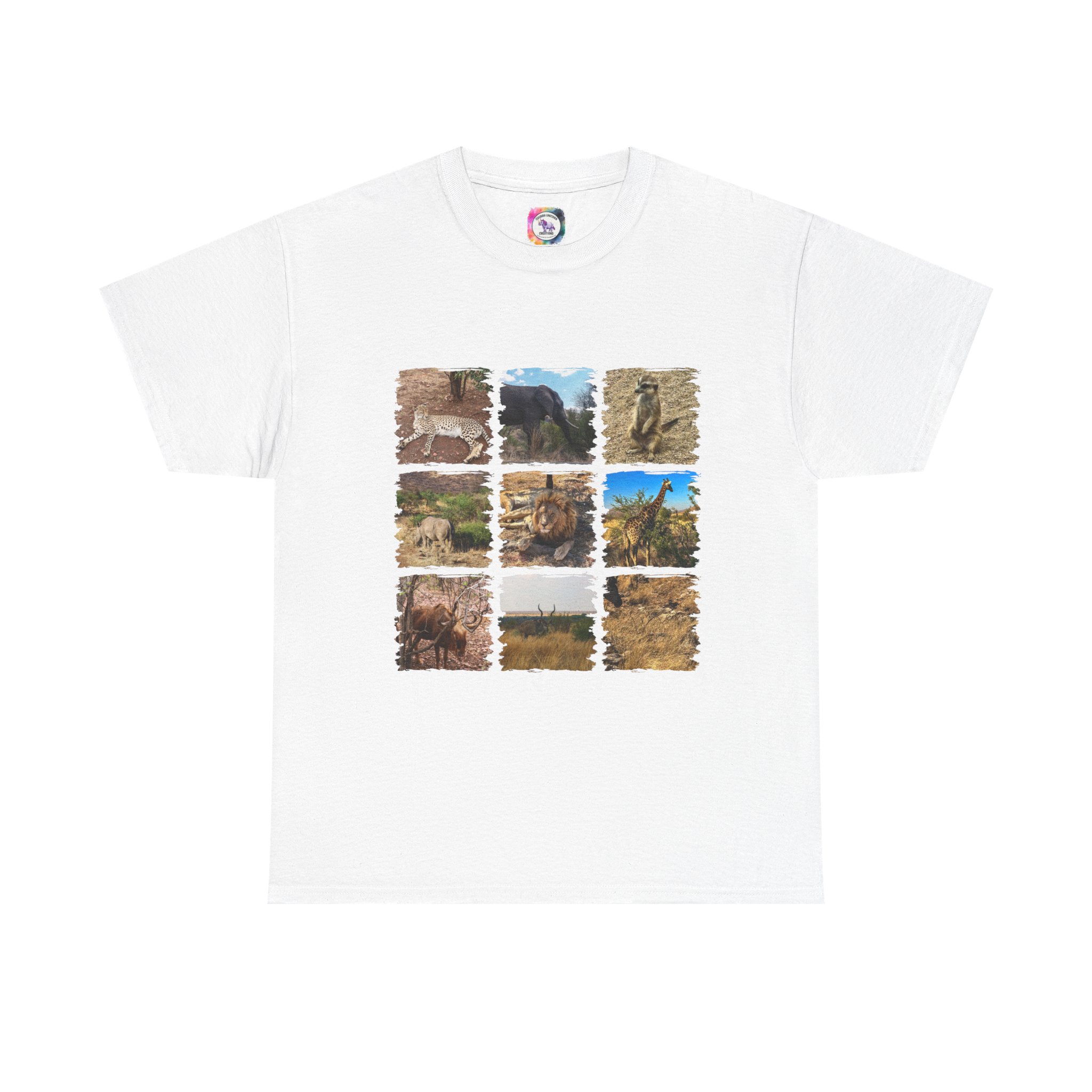 Nature Photo Grid T-Shirt — Scenic Landscape Collage Tee for Outdoor Lovers