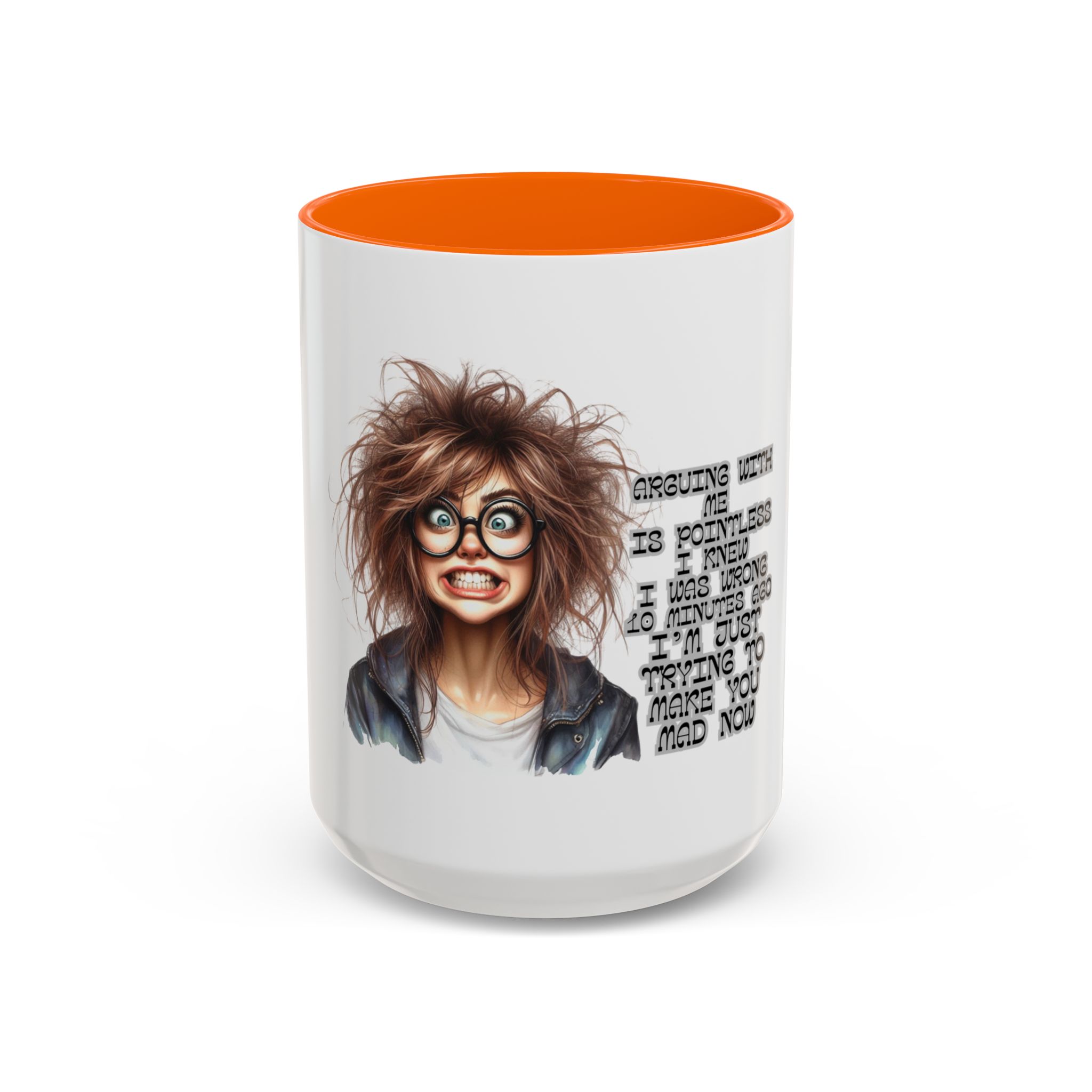 Funny Stressed Girl Accent Coffee Mug — Quirky Office Gift for Coffee Lovers - Image 49