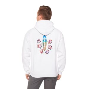 Tropical Vibes Hoodie - Relaxed Aloha Sweater, Perfect for Beach Days, Vacation, Gift for Surf Lovers, Summer Essentials, Cozy Hooded [...]