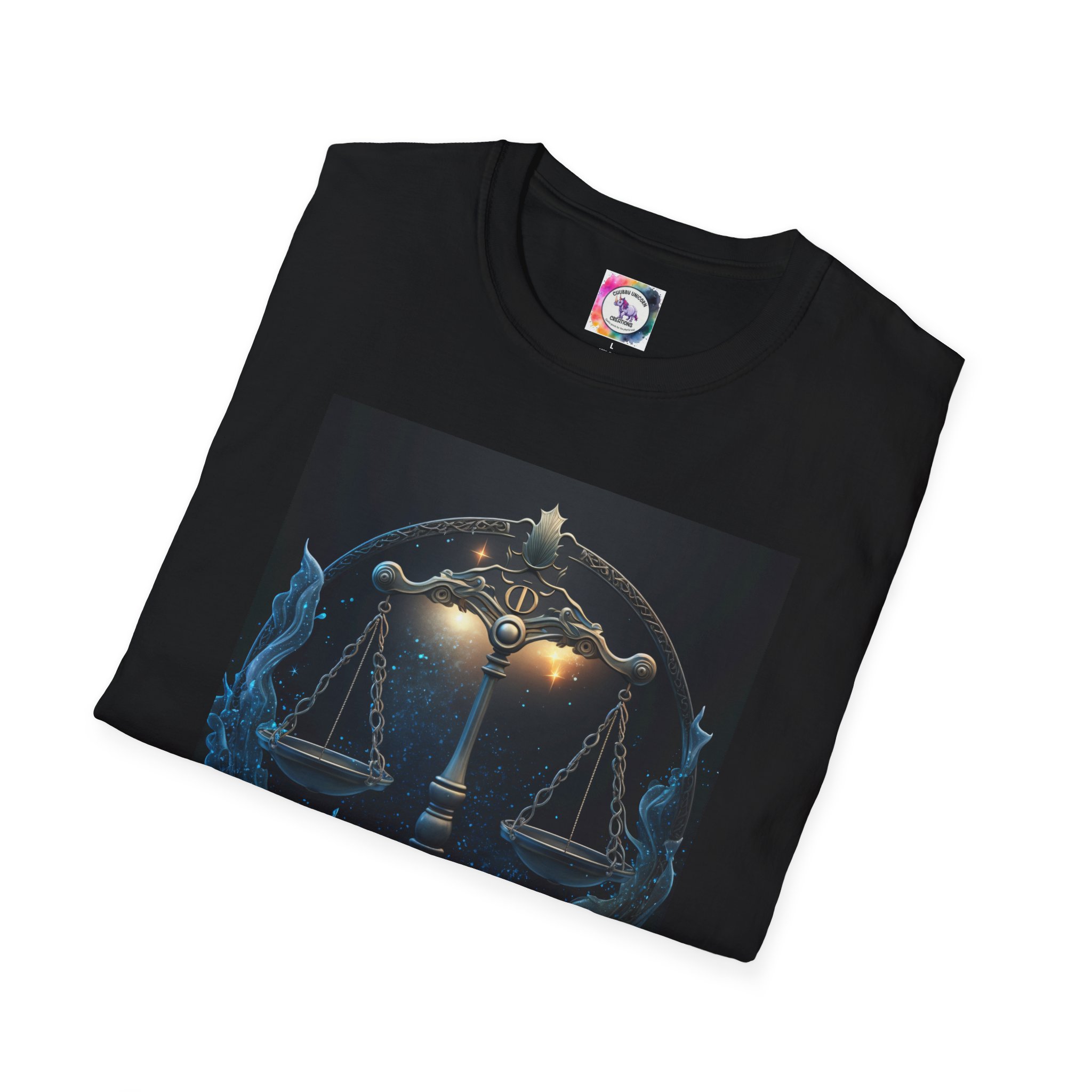 Libra Zodiac T-Shirt — Scales Astrology Tee with "I Was Perfectly Libra" Back Design - Image 19