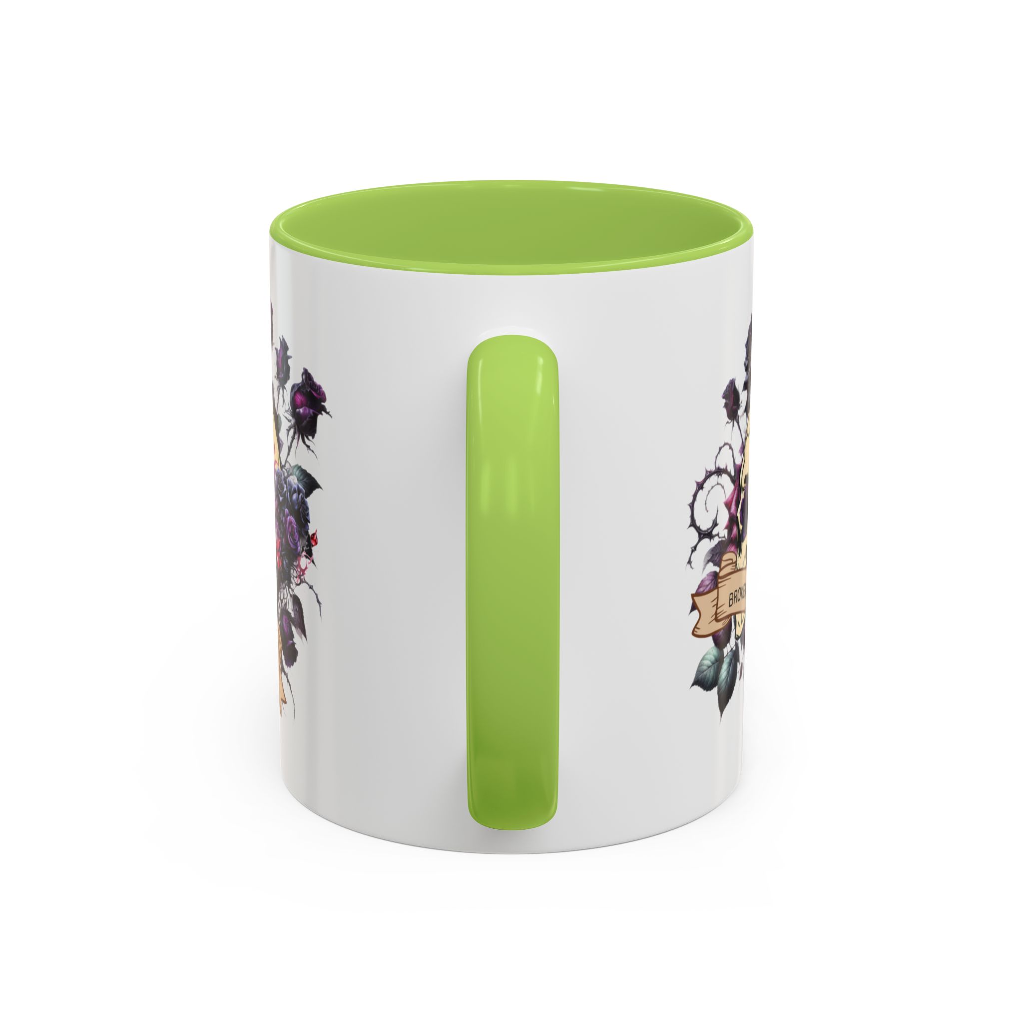 Broken But Beautiful Floral Coffee Mug - Gothic Gift for Tea Lovers, Unique Home Decor, Floral Skull Design, Ceramic Tea Cup, Gothic Mug - Image 52