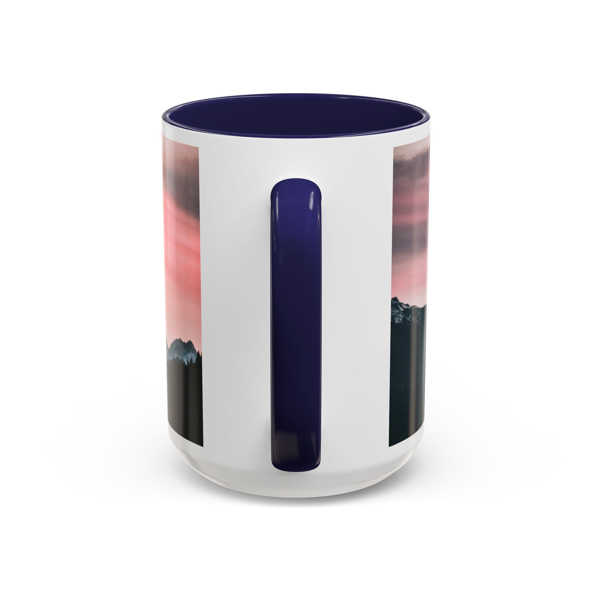 Camping Mode Coffee Mug — Pink Mountain Scenic Accent Mug (11/15oz) - Image 29